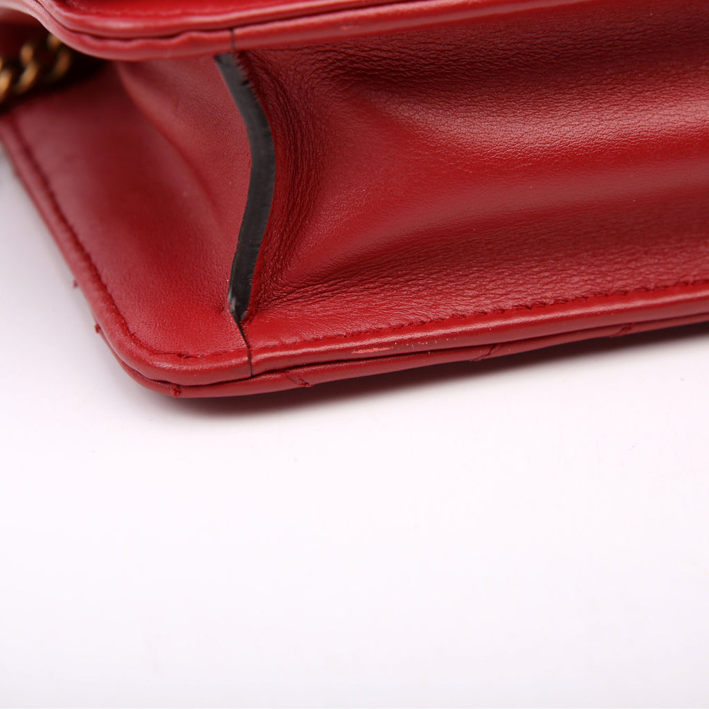 488426 GG Marmont Mini Bag Red