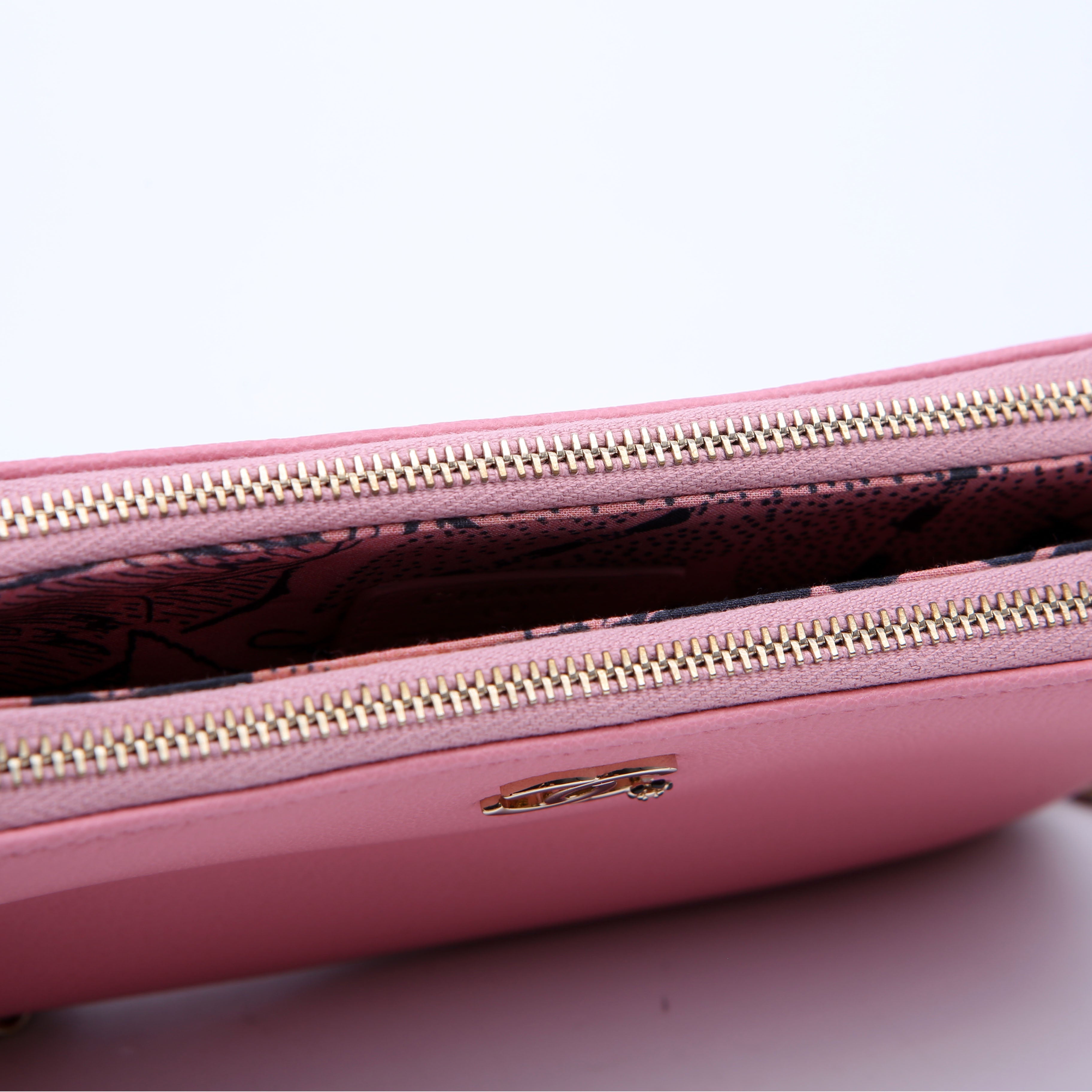 Double Zip WOC Pink