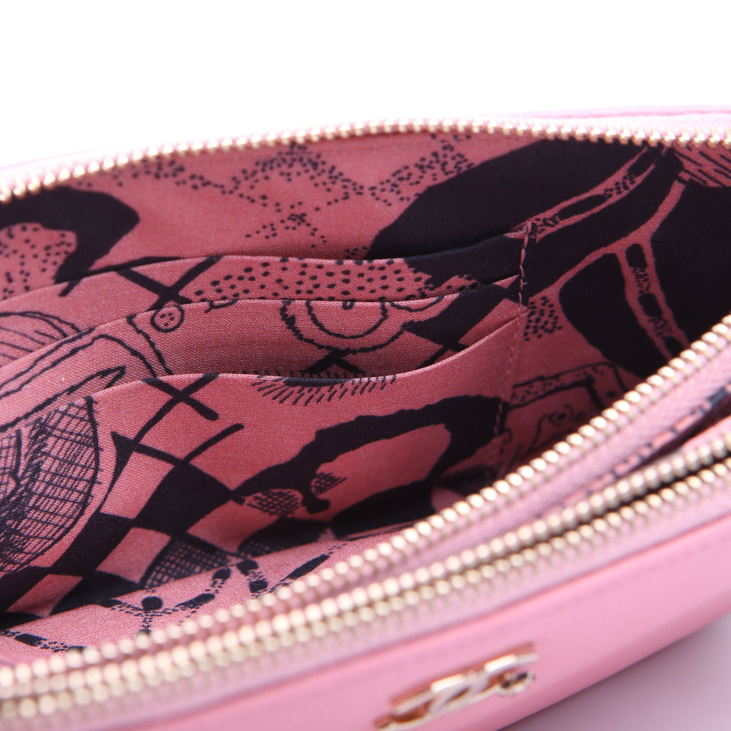 Double Zip WOC Pink