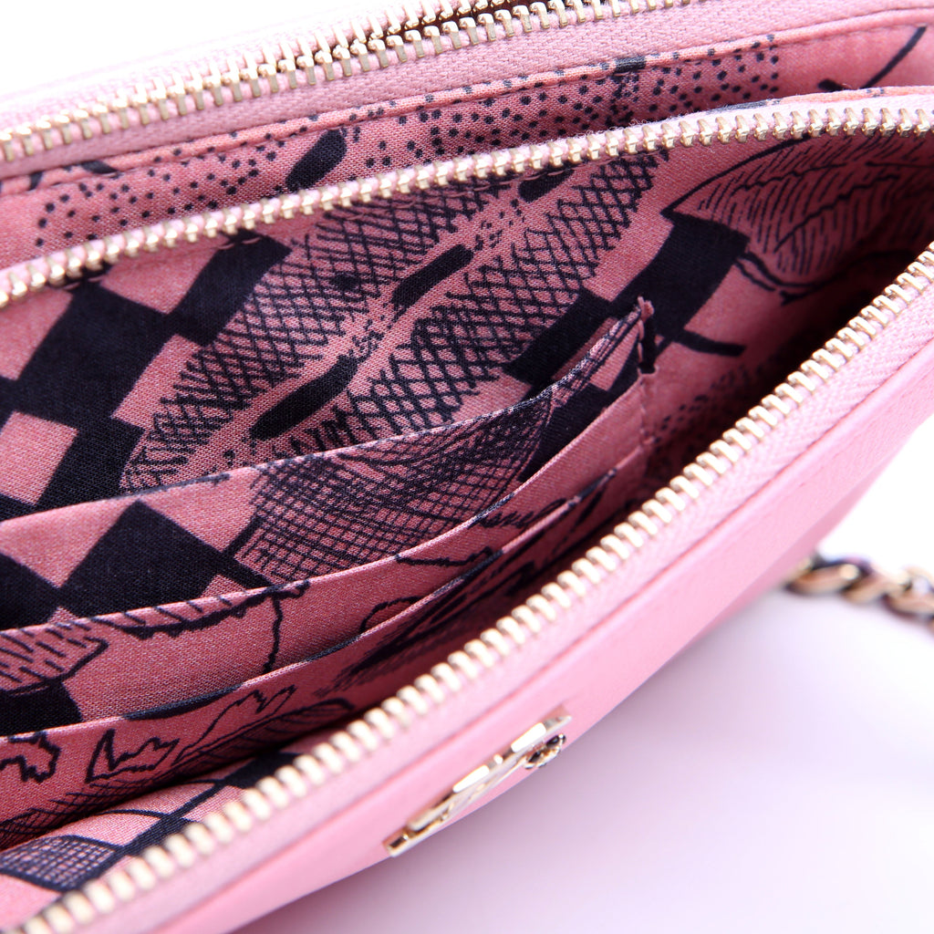 Double Zip WOC Pink