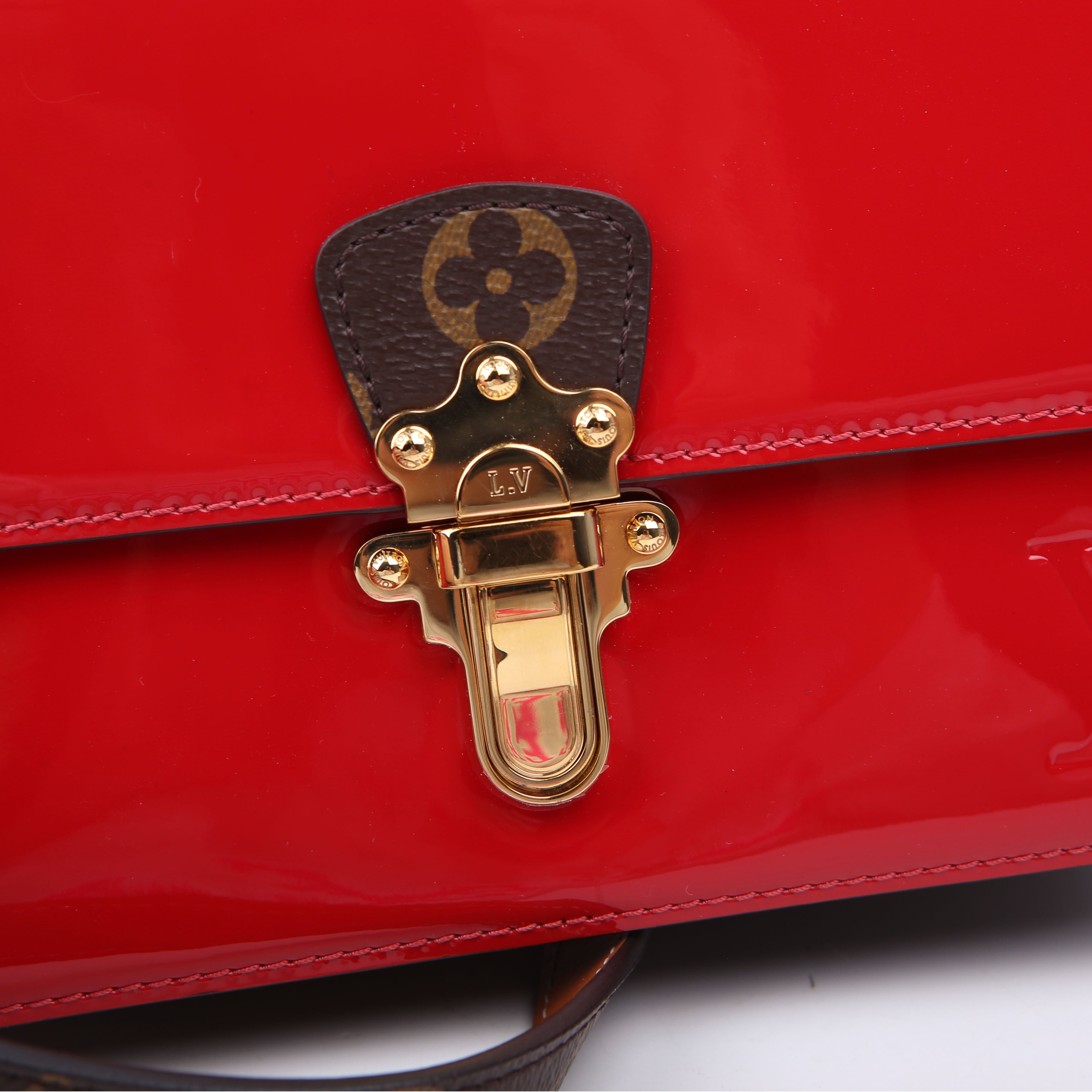 Cherrywood BB Patent/Monogram Red