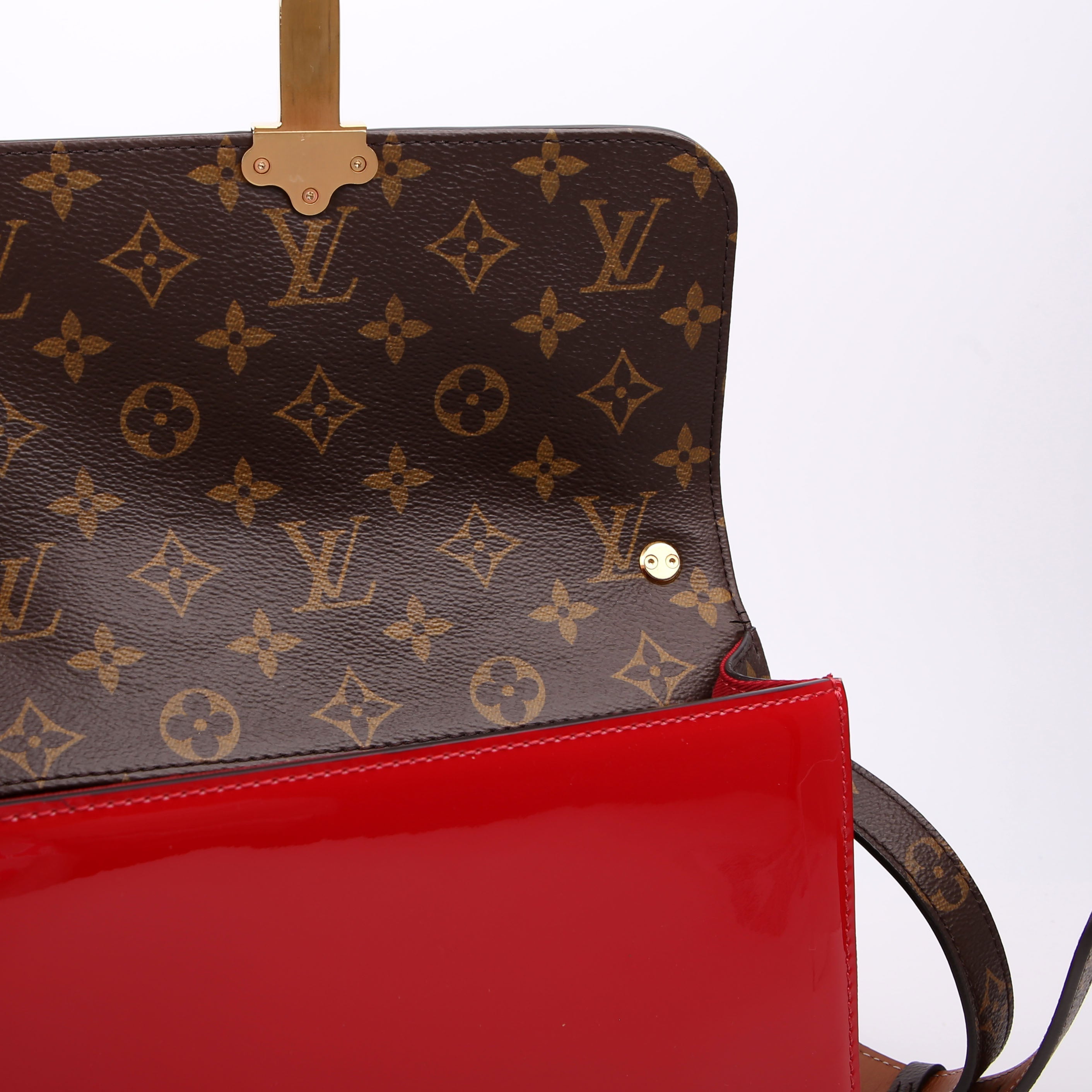 Cherrywood BB Patent/Monogram Red
