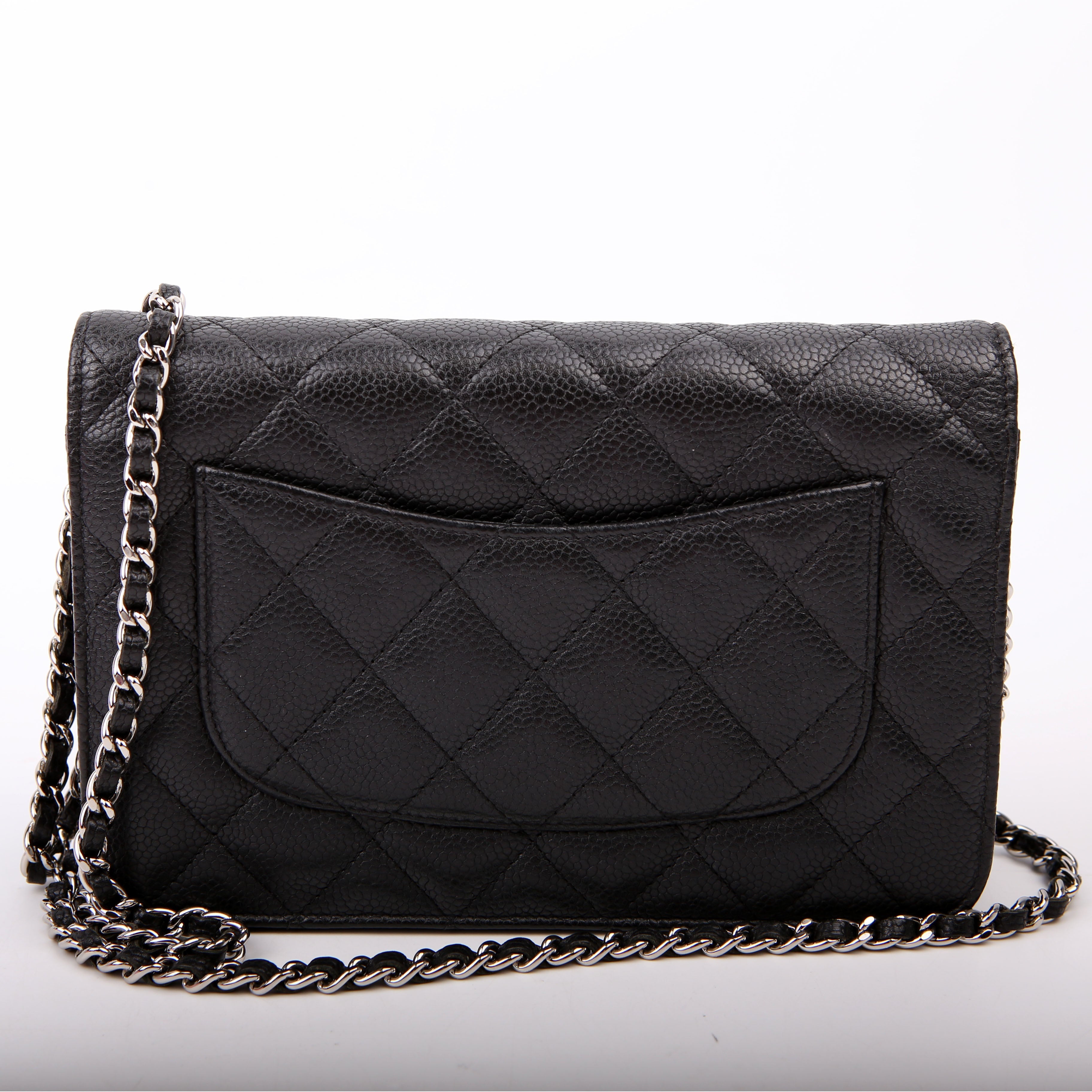 WOC Classic Quilted Caviar Black