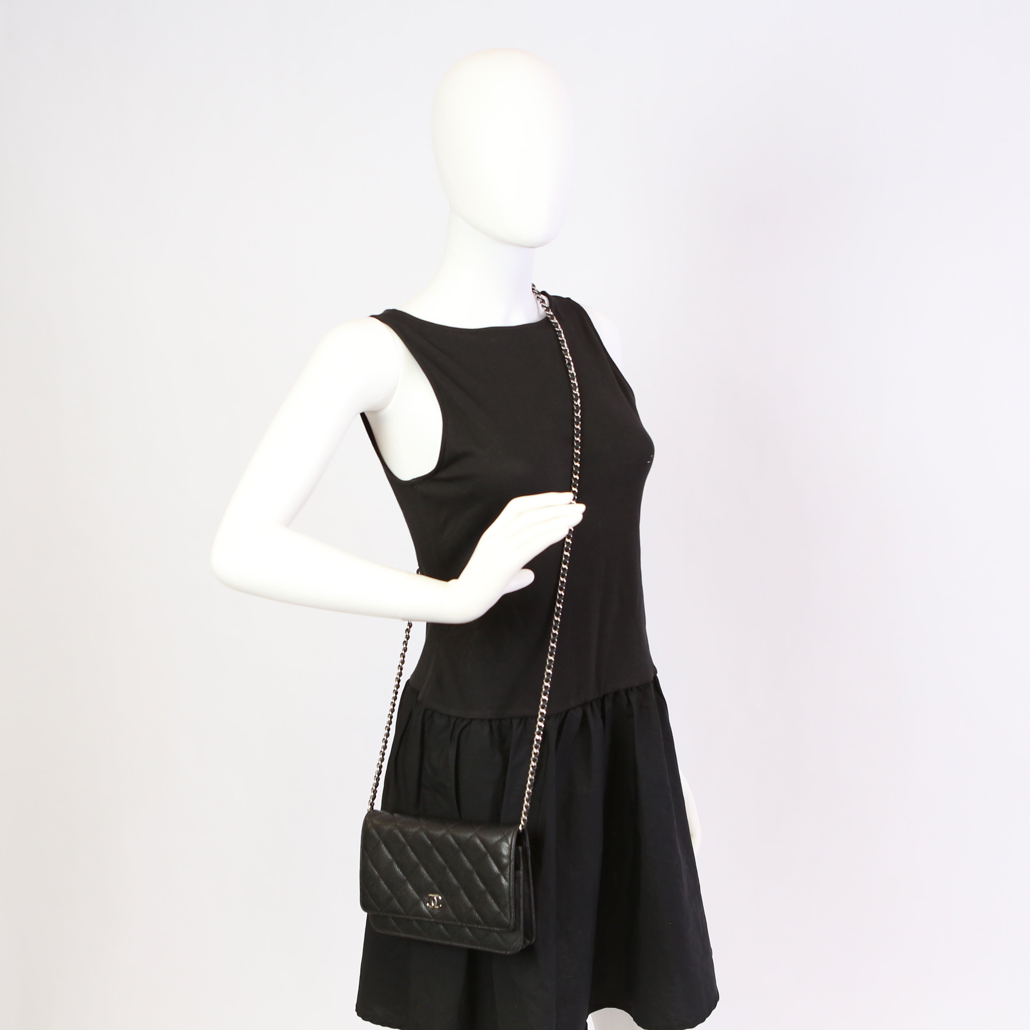 WOC Classic Quilted Caviar Black