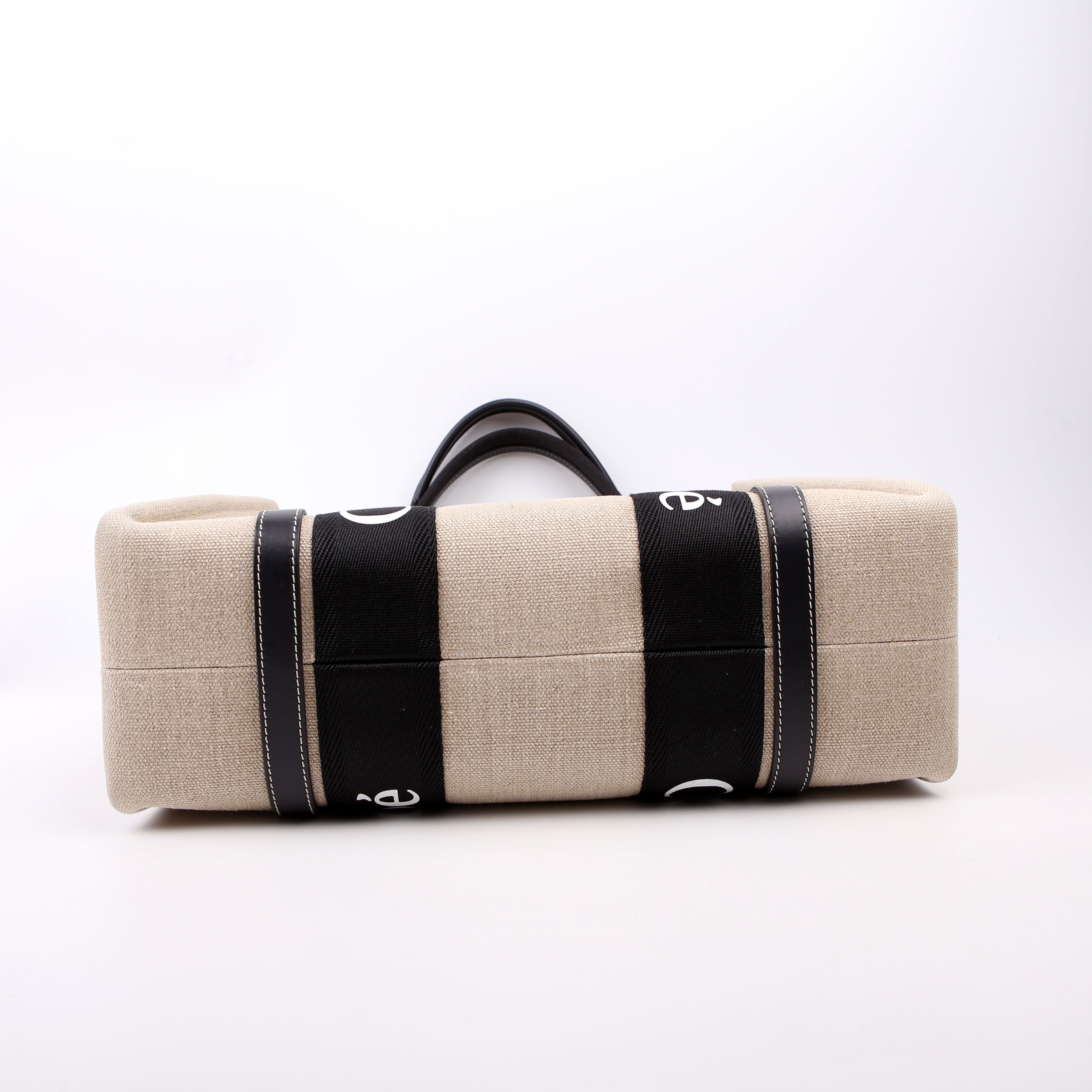 Woody Ribbon Tote Medium Black