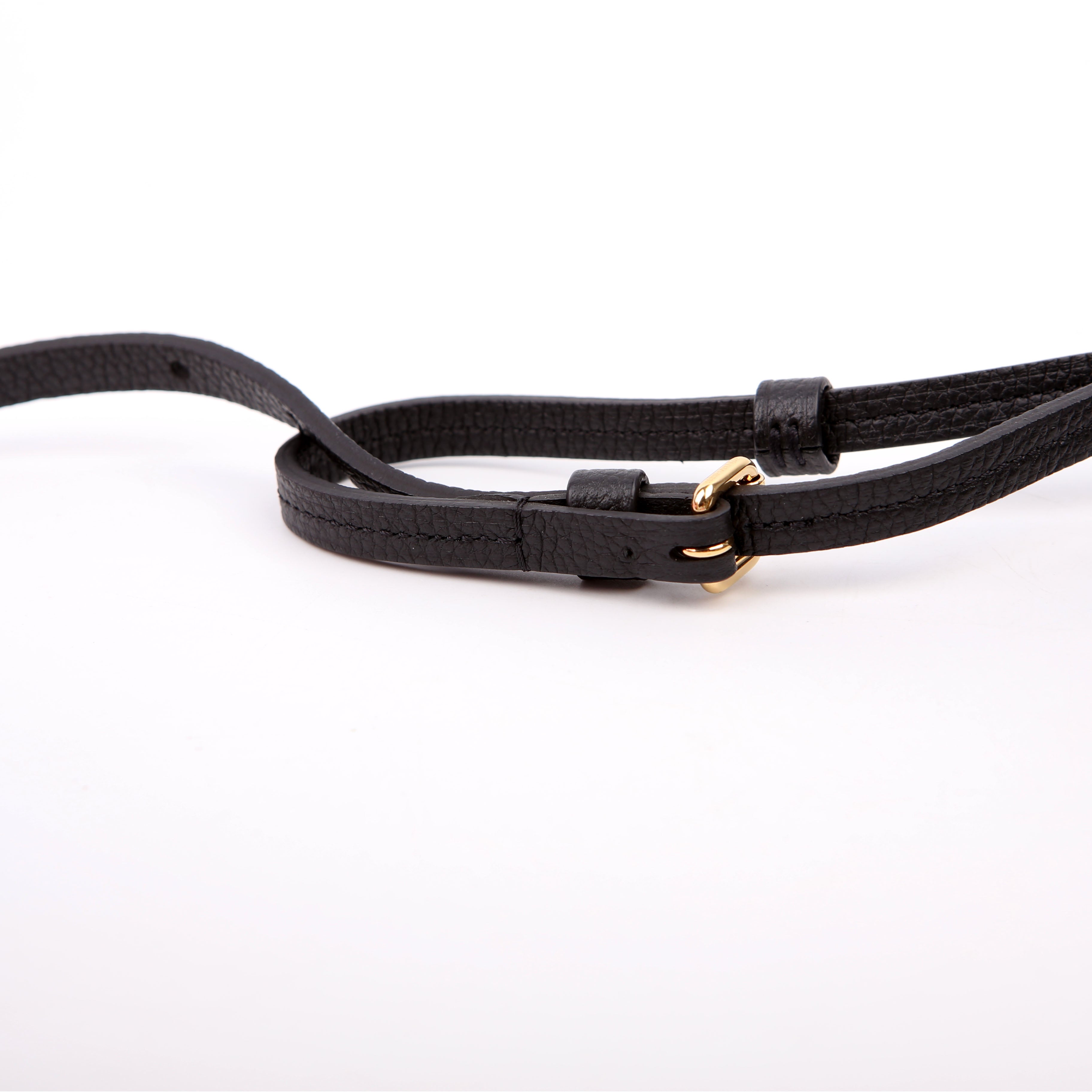 Double Zip Pochette Bicolor Empreinte