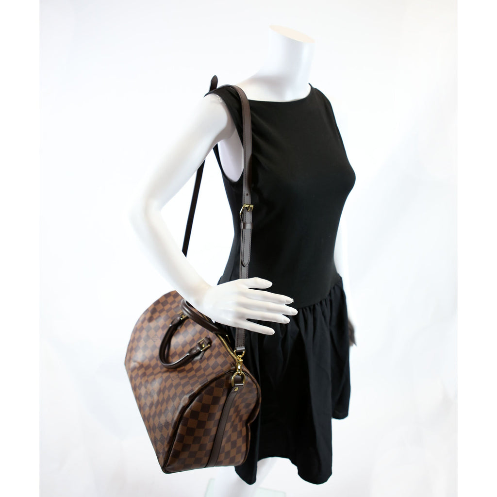 Speedy 35 Bandouliere Damier Ebene