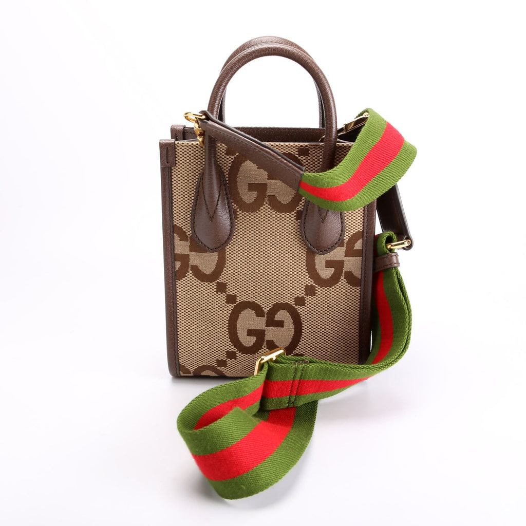 699406 Jumbo GG Mini Tote Brown