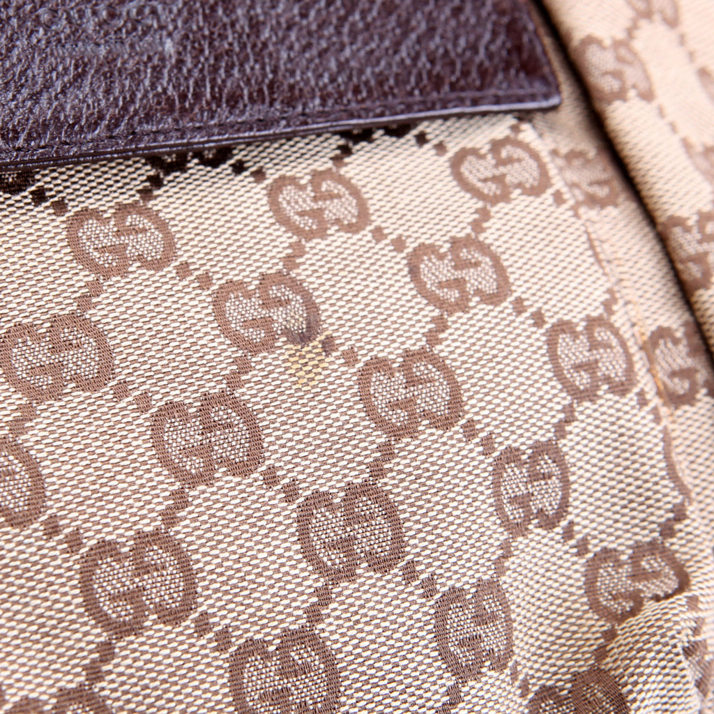 28566 GG Canvas Waist Bag Brown