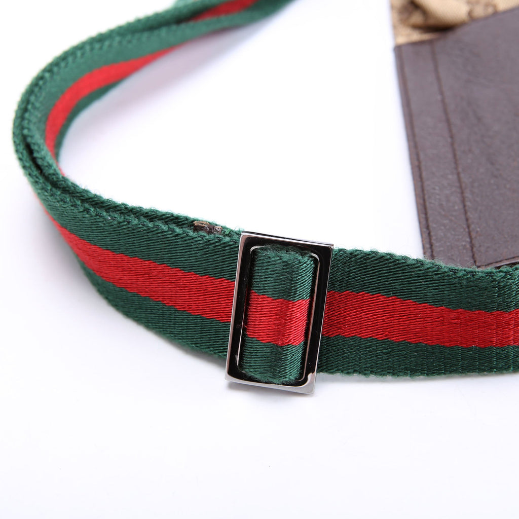 28566 GG Canvas Waist Bag Brown