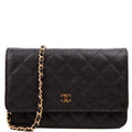 WOC Classic Quilted Caviar Black