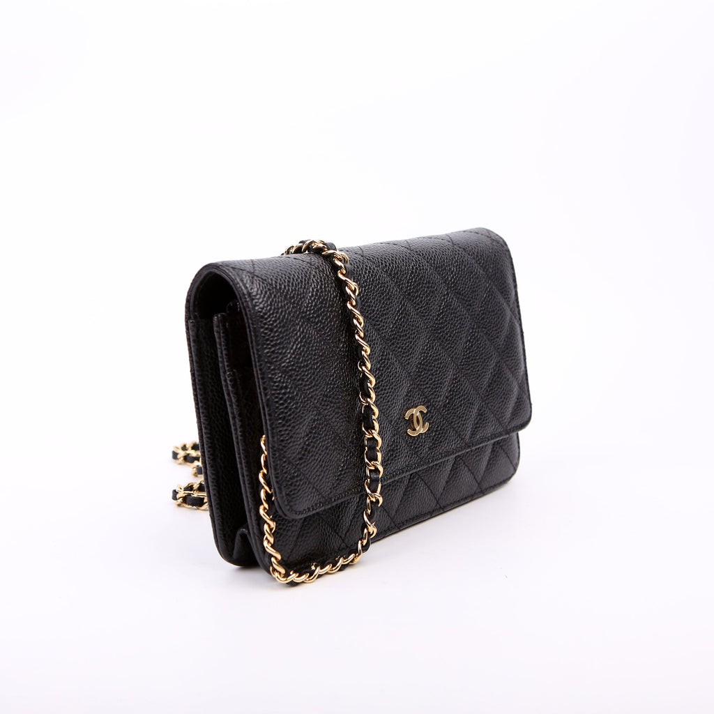 WOC Classic Quilted Caviar Black