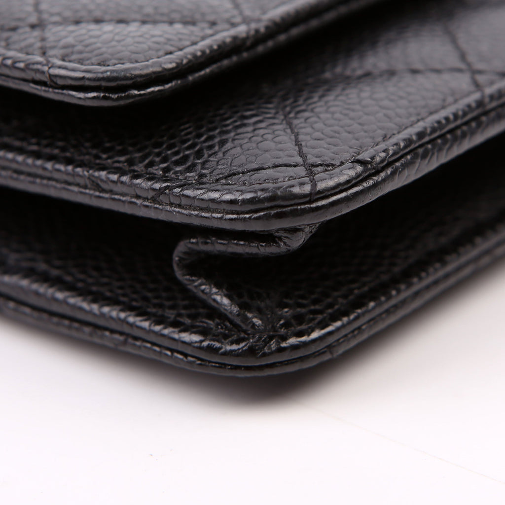 WOC Classic Quilted Caviar Black