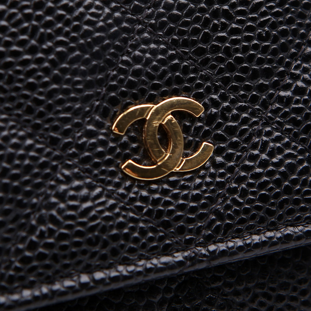WOC Classic Quilted Caviar Black