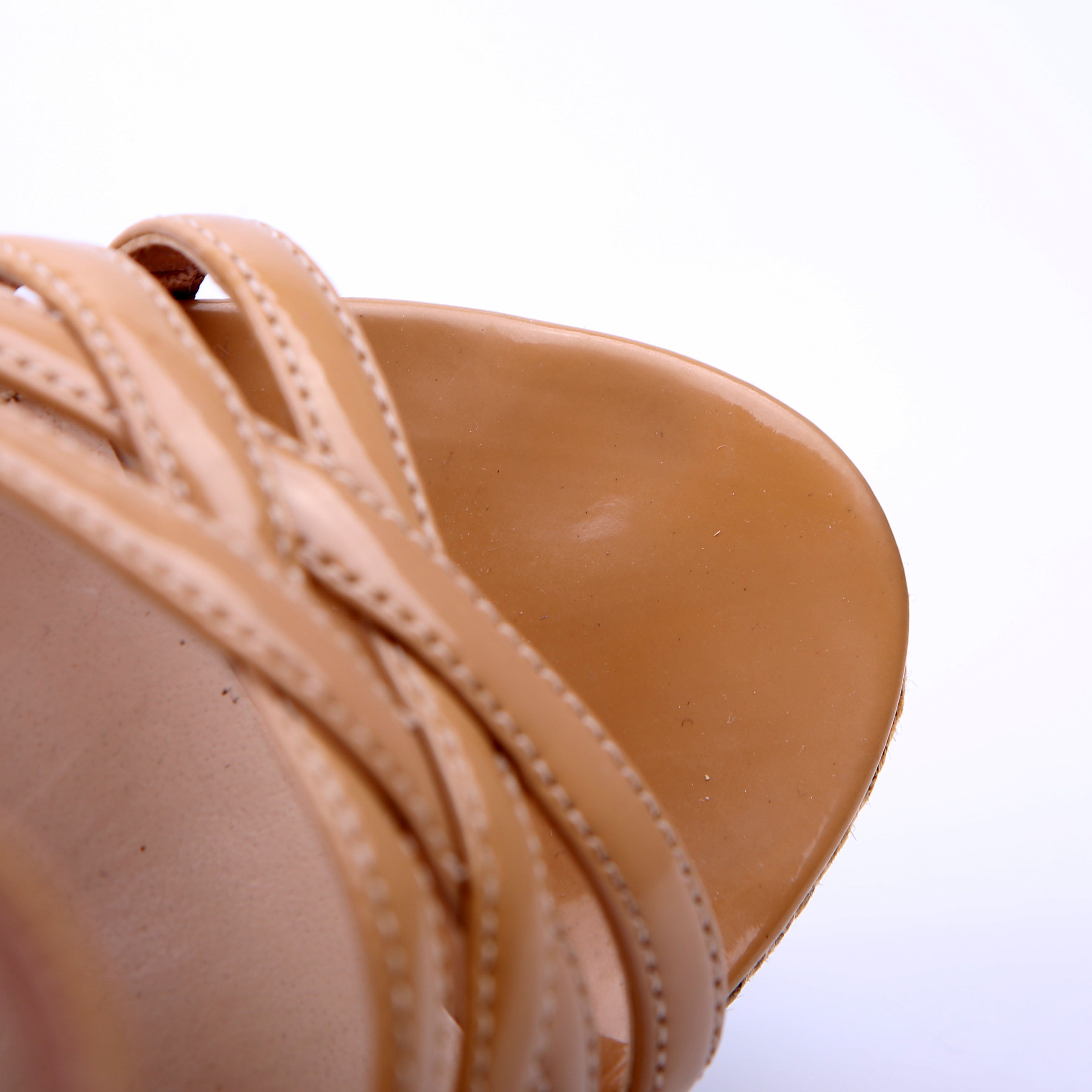 Prada Strappy Espadrille Sandals Size 39.5 Tan