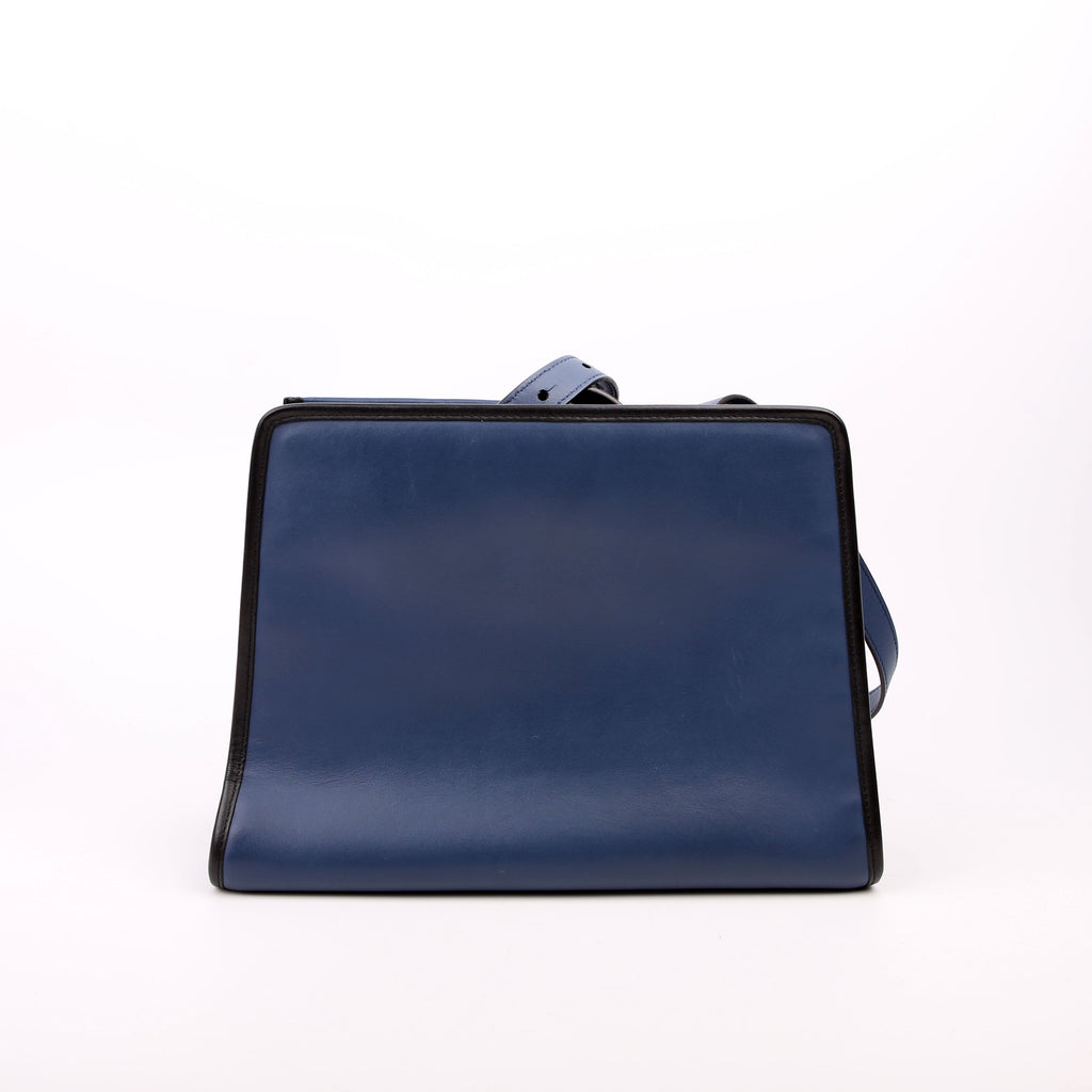 Fendi Runaway Small Satchel Navy