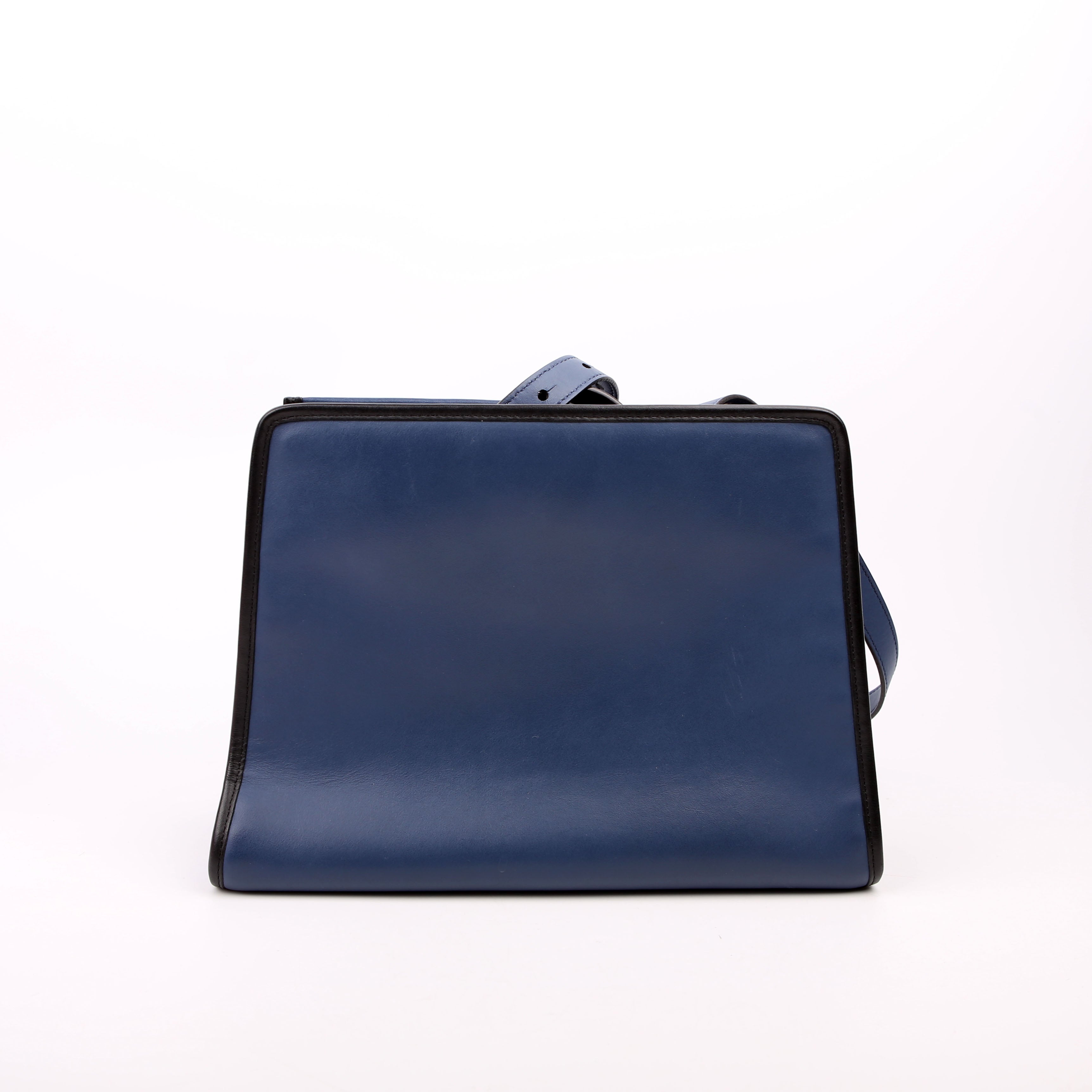 Fendi Runaway Small Satchel Navy