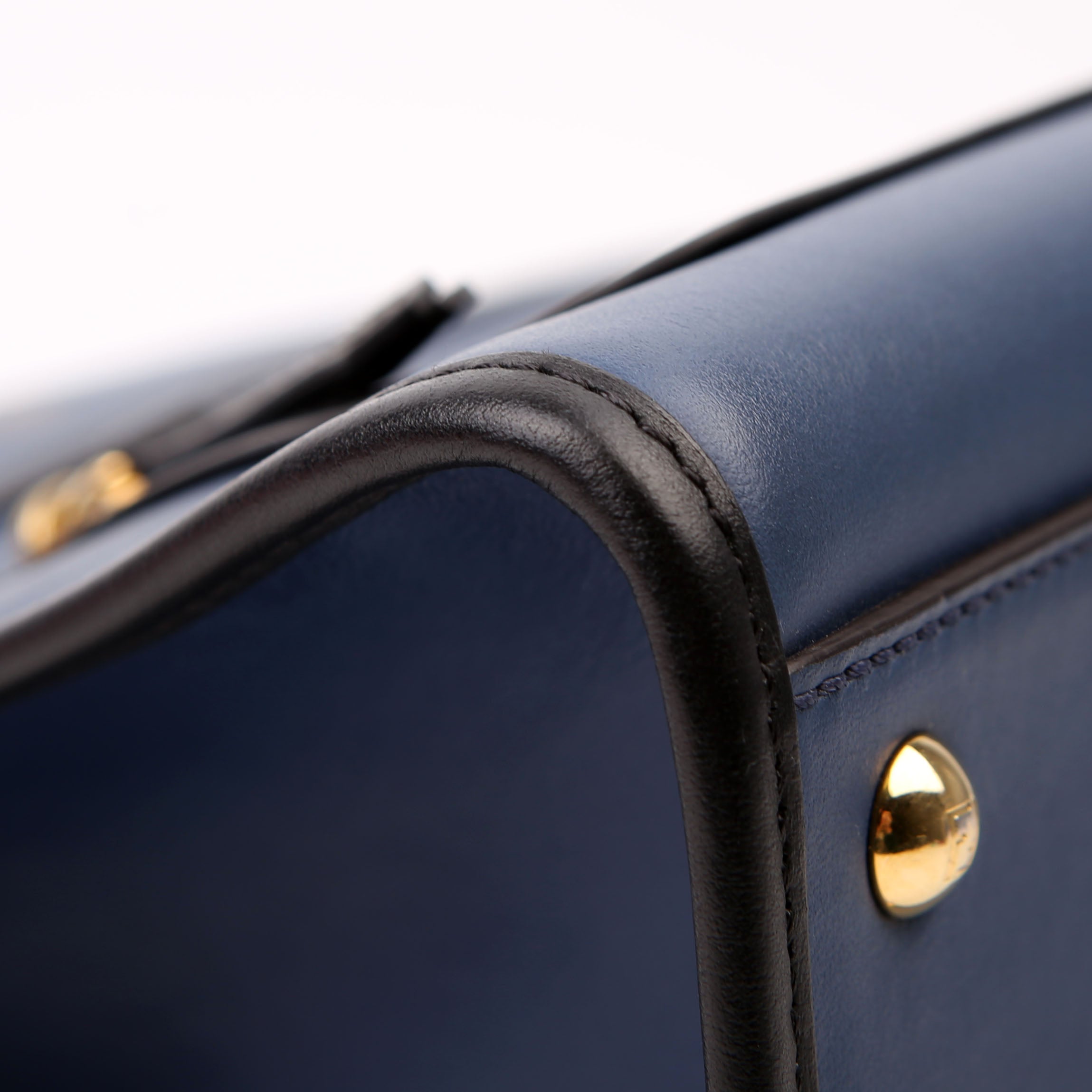 Fendi Runaway Small Satchel Navy