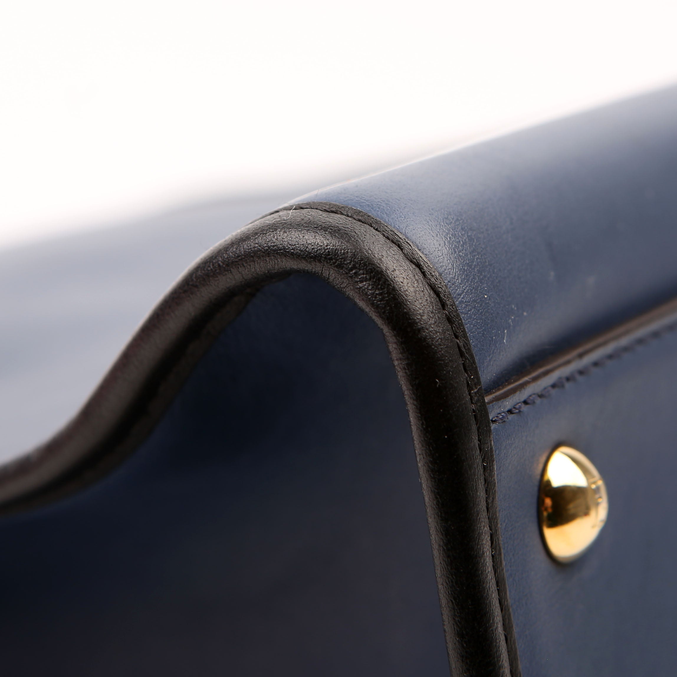 Fendi Runaway Small Satchel Navy