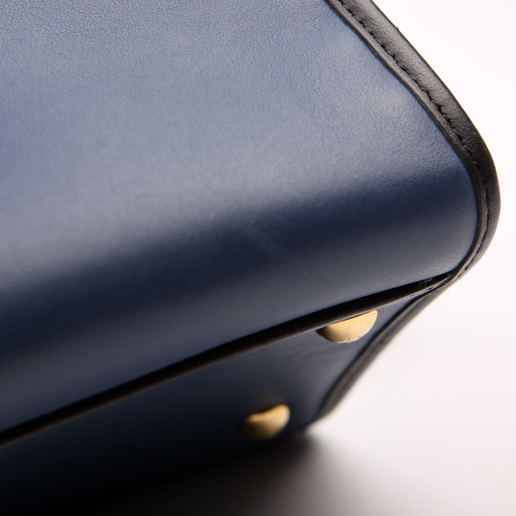 Fendi Runaway Small Satchel Navy