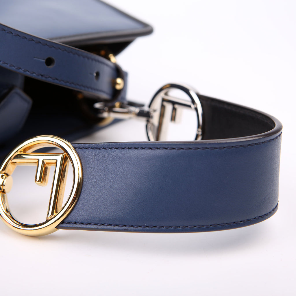 Fendi Runaway Small Satchel Navy