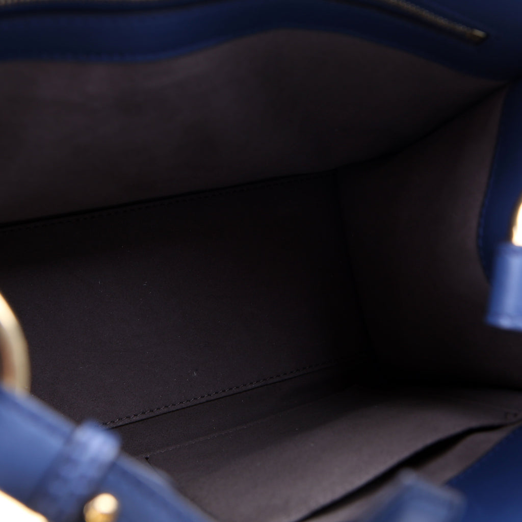 Fendi Runaway Small Satchel Navy
