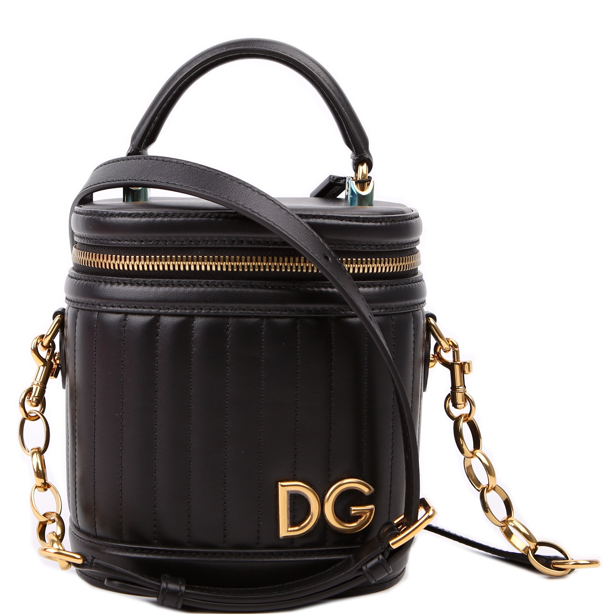 DG Girls Top Handle Bucket Nappa Black