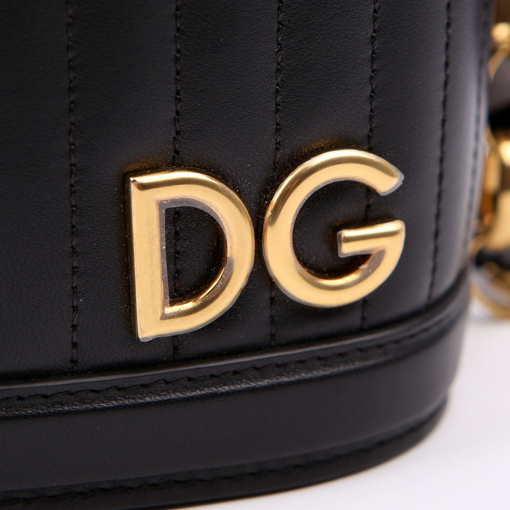 DG Girls Top Handle Bucket Nappa Black