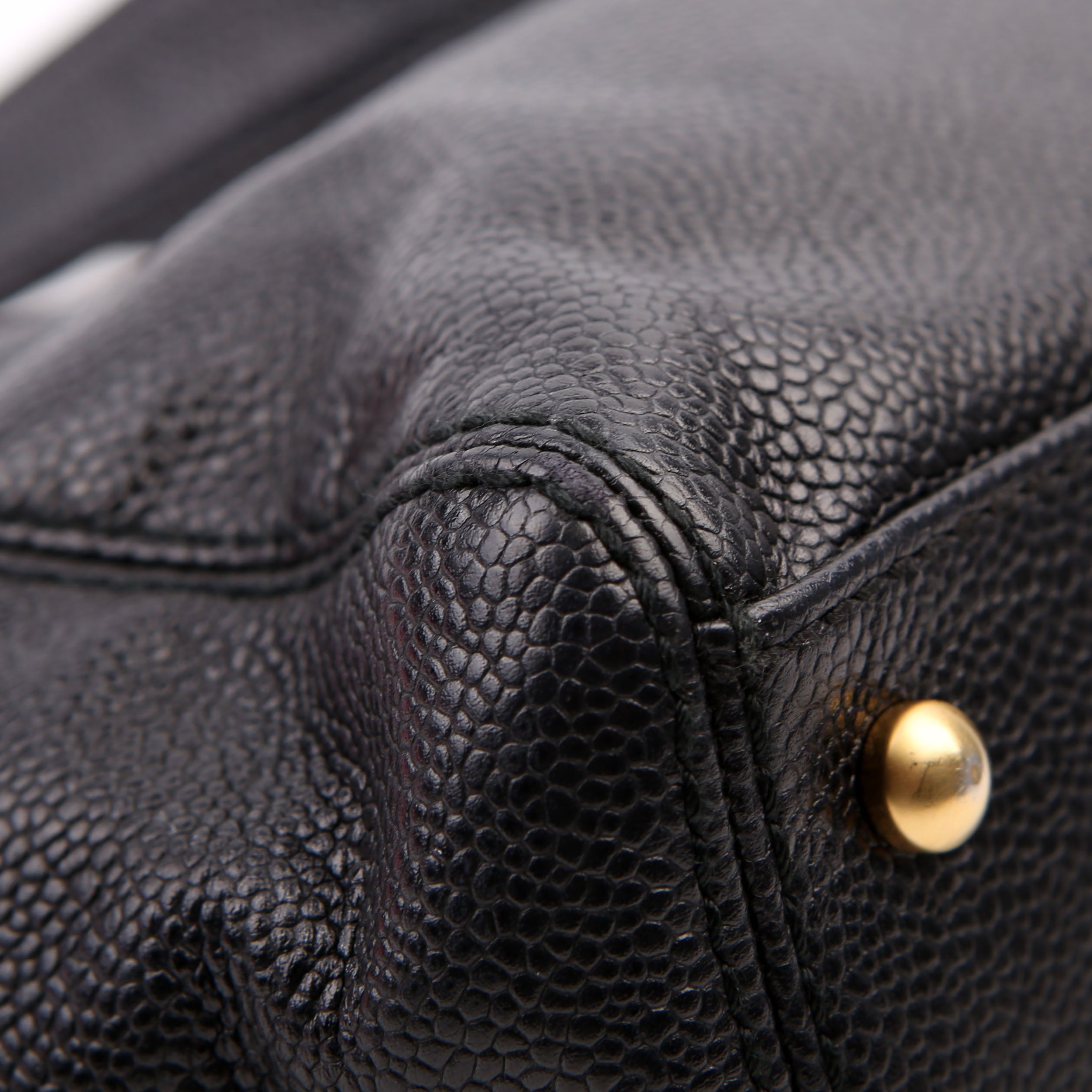 Bekko Chain Tote Caviar 9M Black