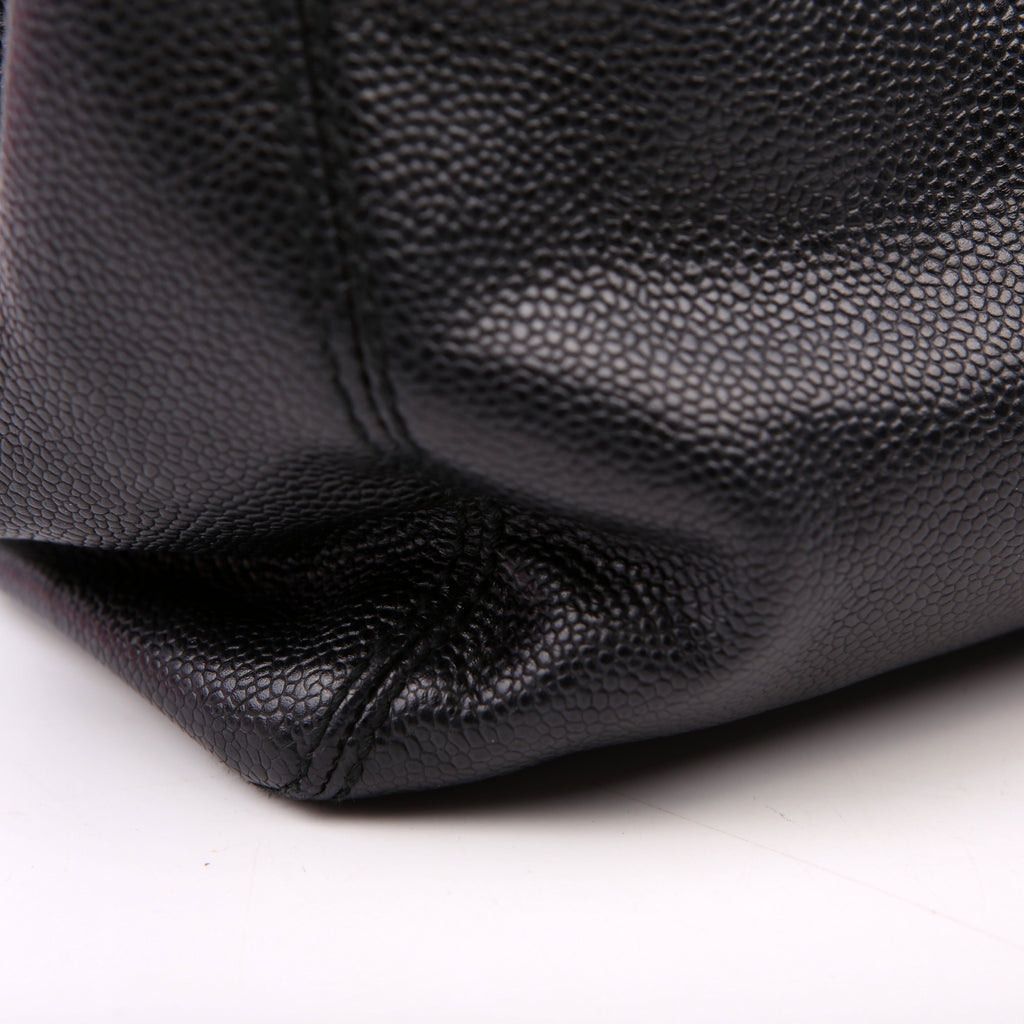 Bekko Chain Tote Caviar 9M Black