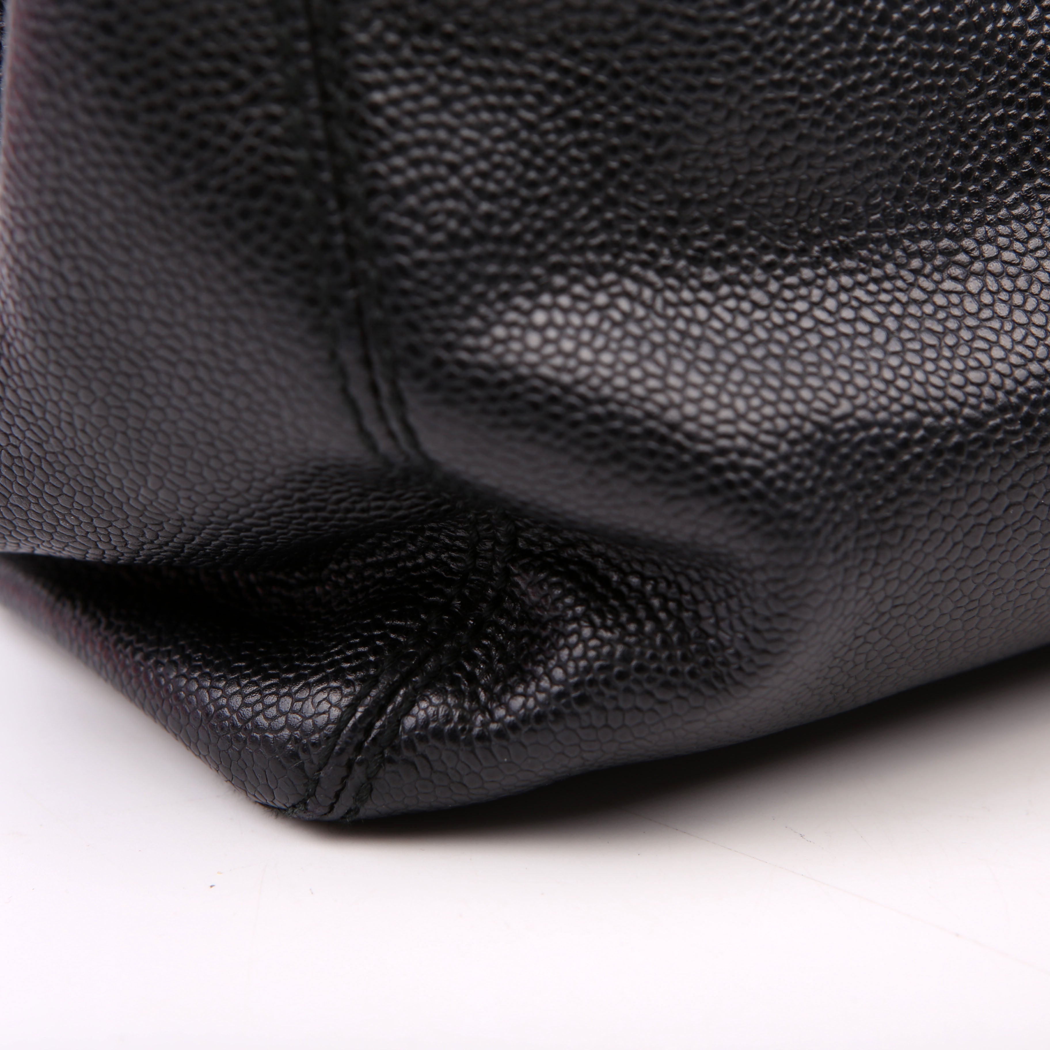 Bekko Chain Tote Caviar 9M Black