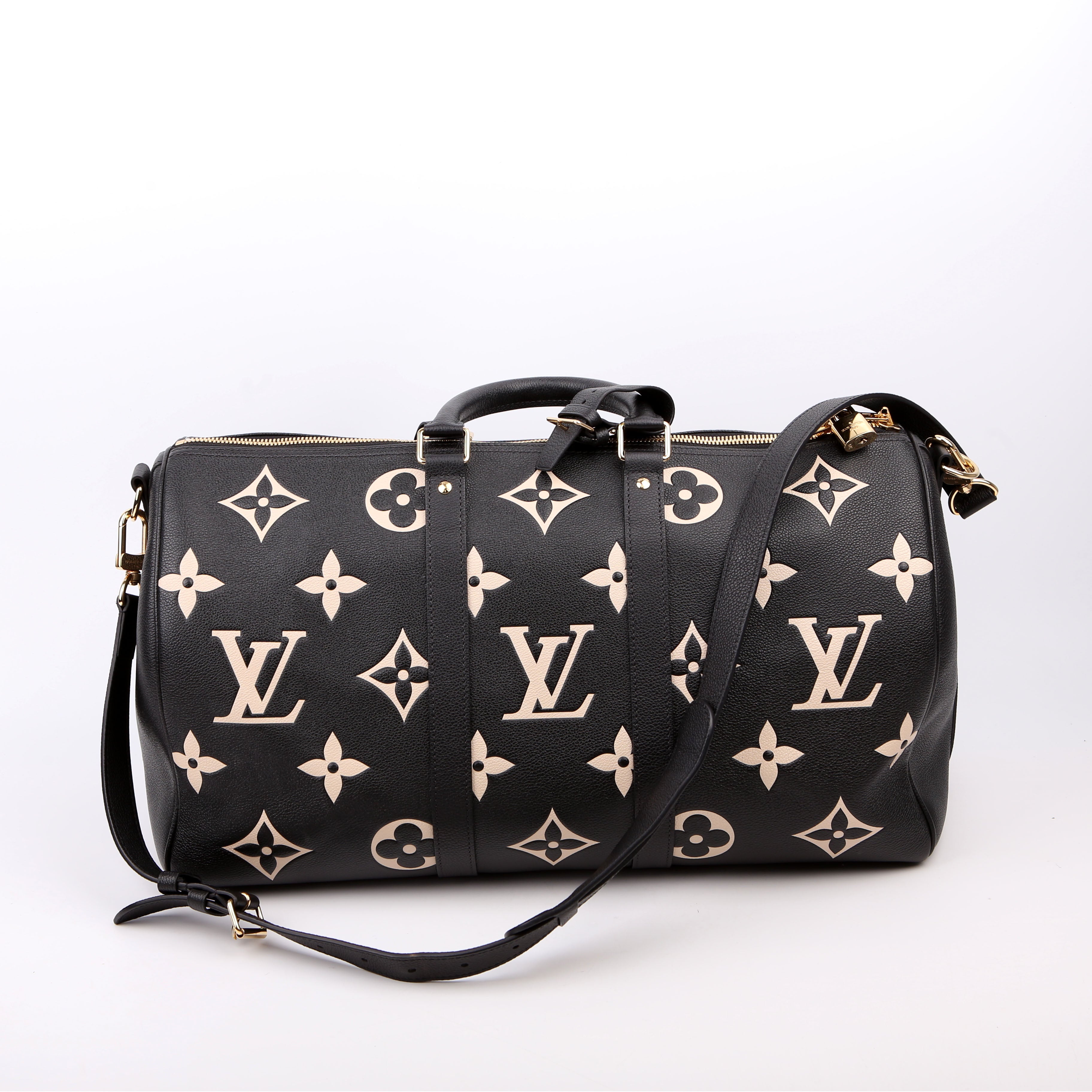 Keepall 45 Bandouliere Bicolor Empreinte