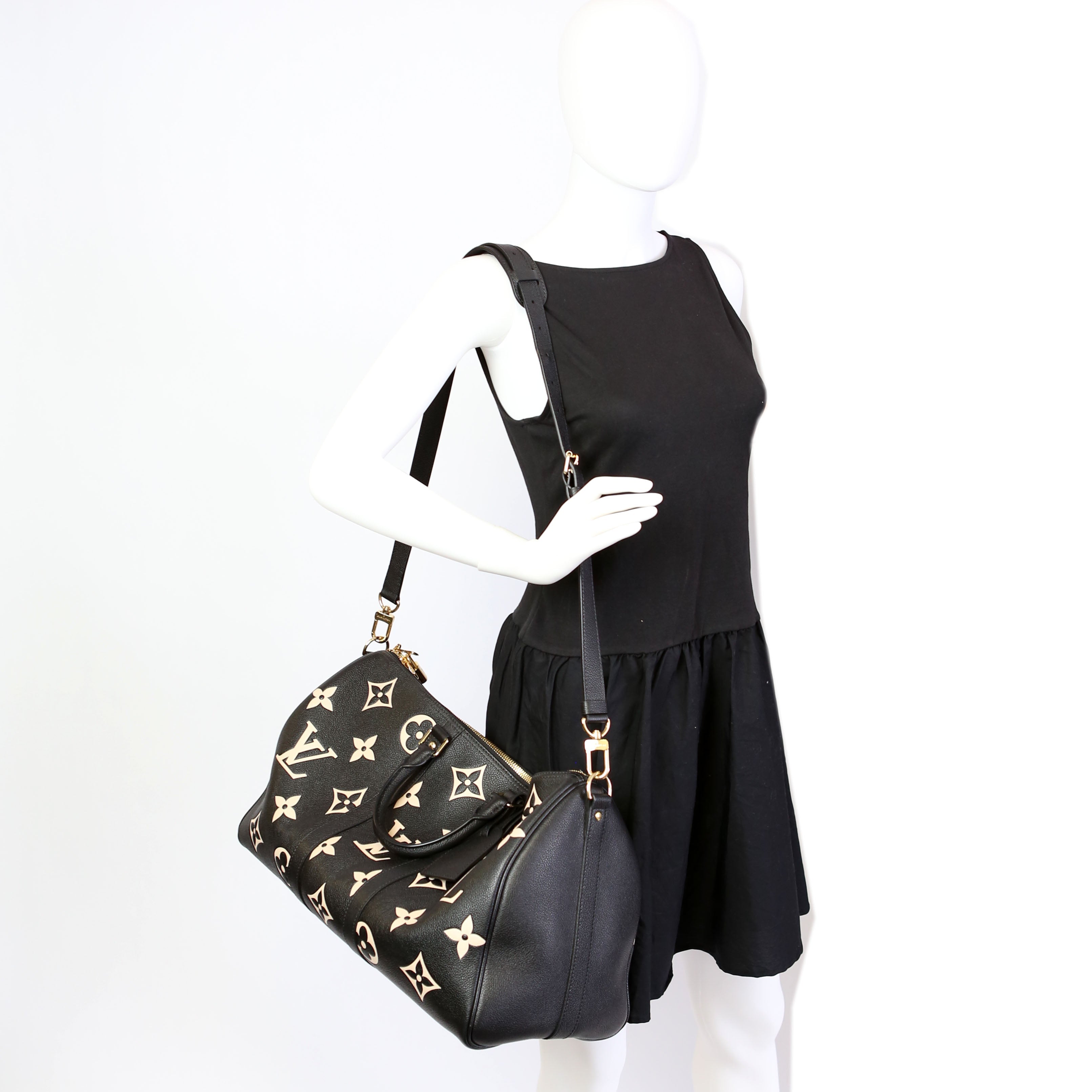 Keepall 45 Bandouliere Bicolor Empreinte