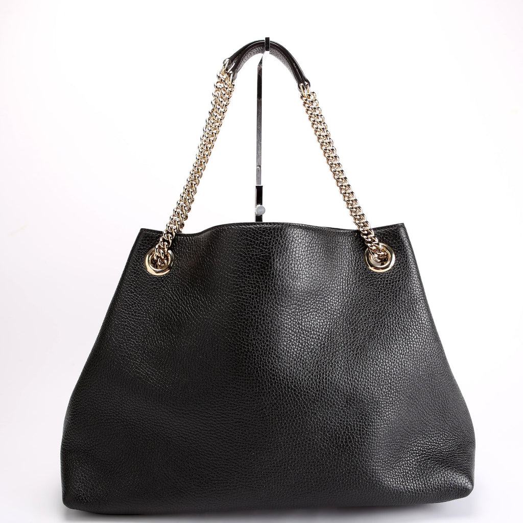 536196 Soho Chain Tote Newer Black
