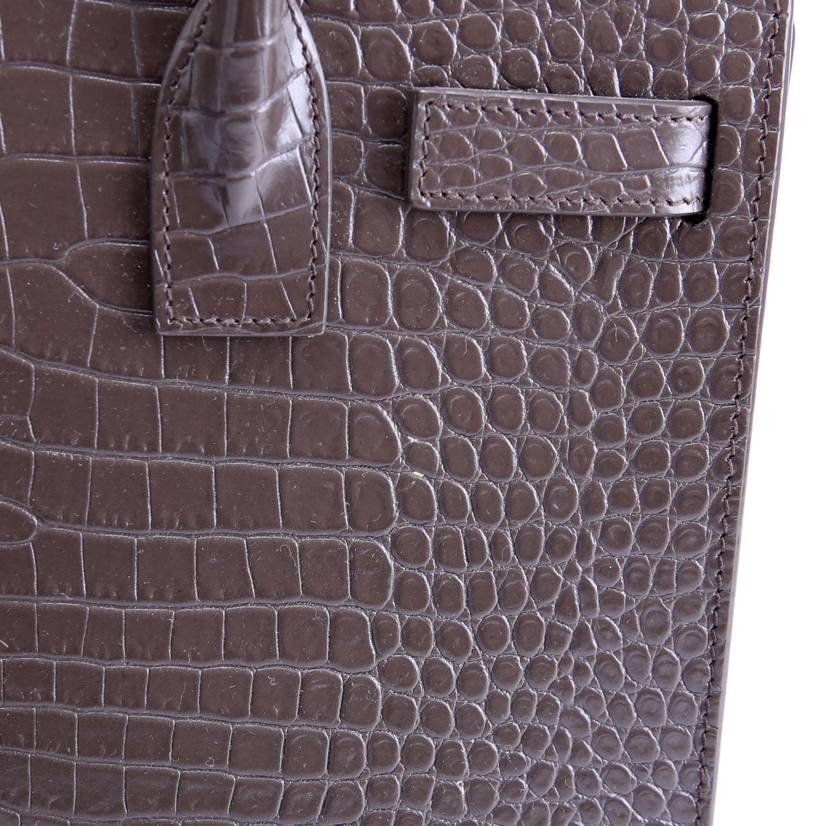 Sac De Jour Baby Crocodile Embossed 421863 Brown