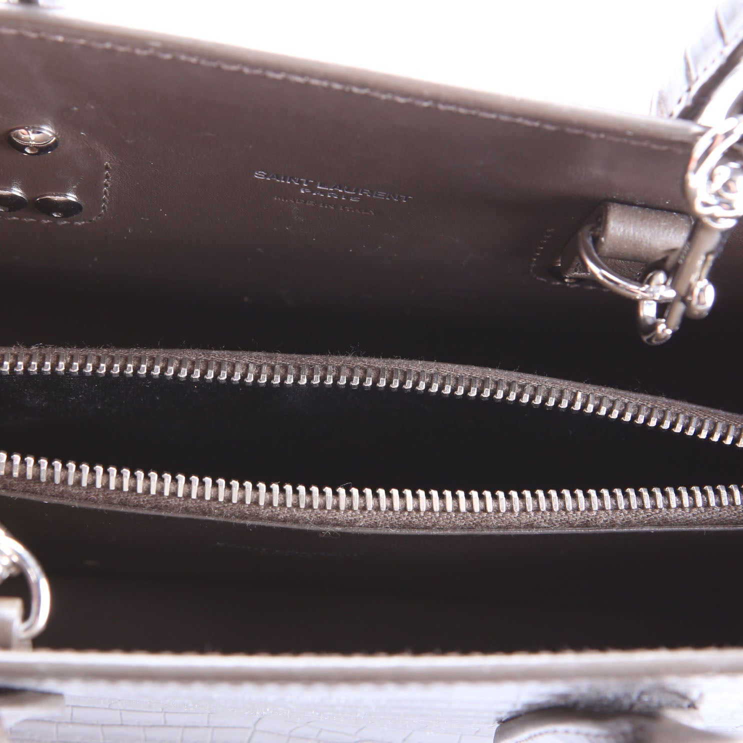 Sac De Jour Baby Crocodile Embossed 421863 Brown
