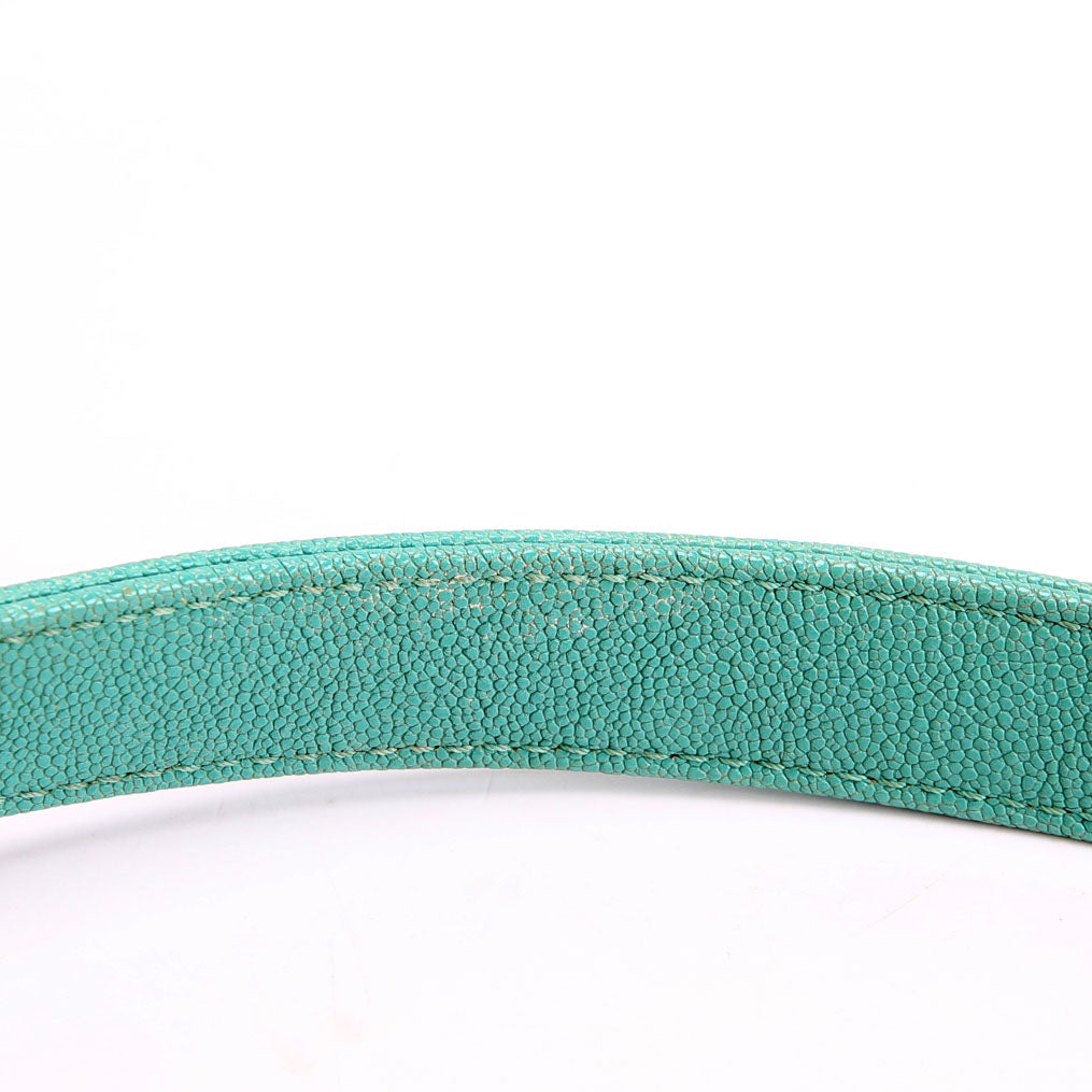 Boy Flap Small Chevron Caviar 27M Teal