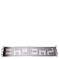 Casaque Lettres Au Carre Cashmere Grey/White