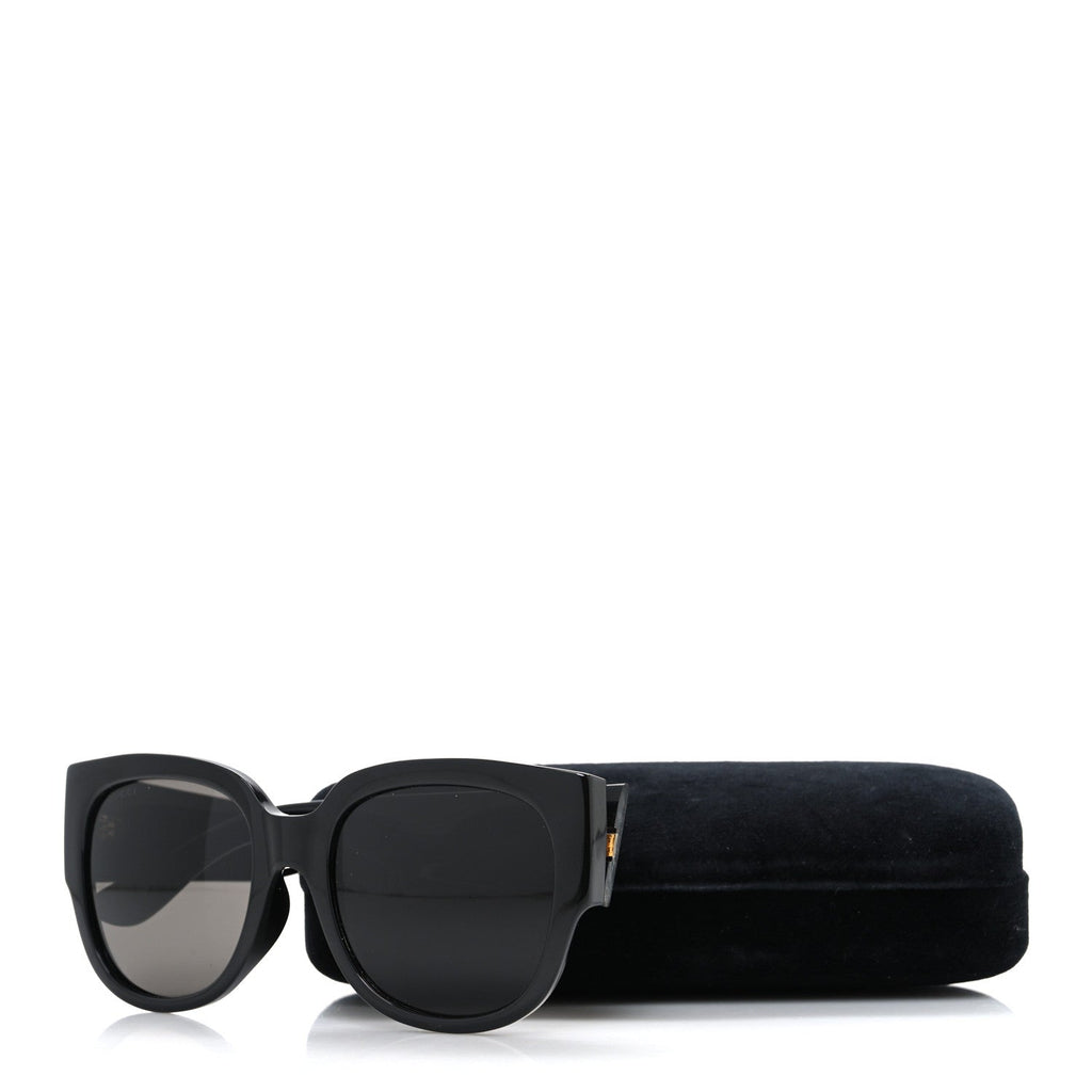 Gucci Acetate Square Frame Sunglasses GG0142SA Black