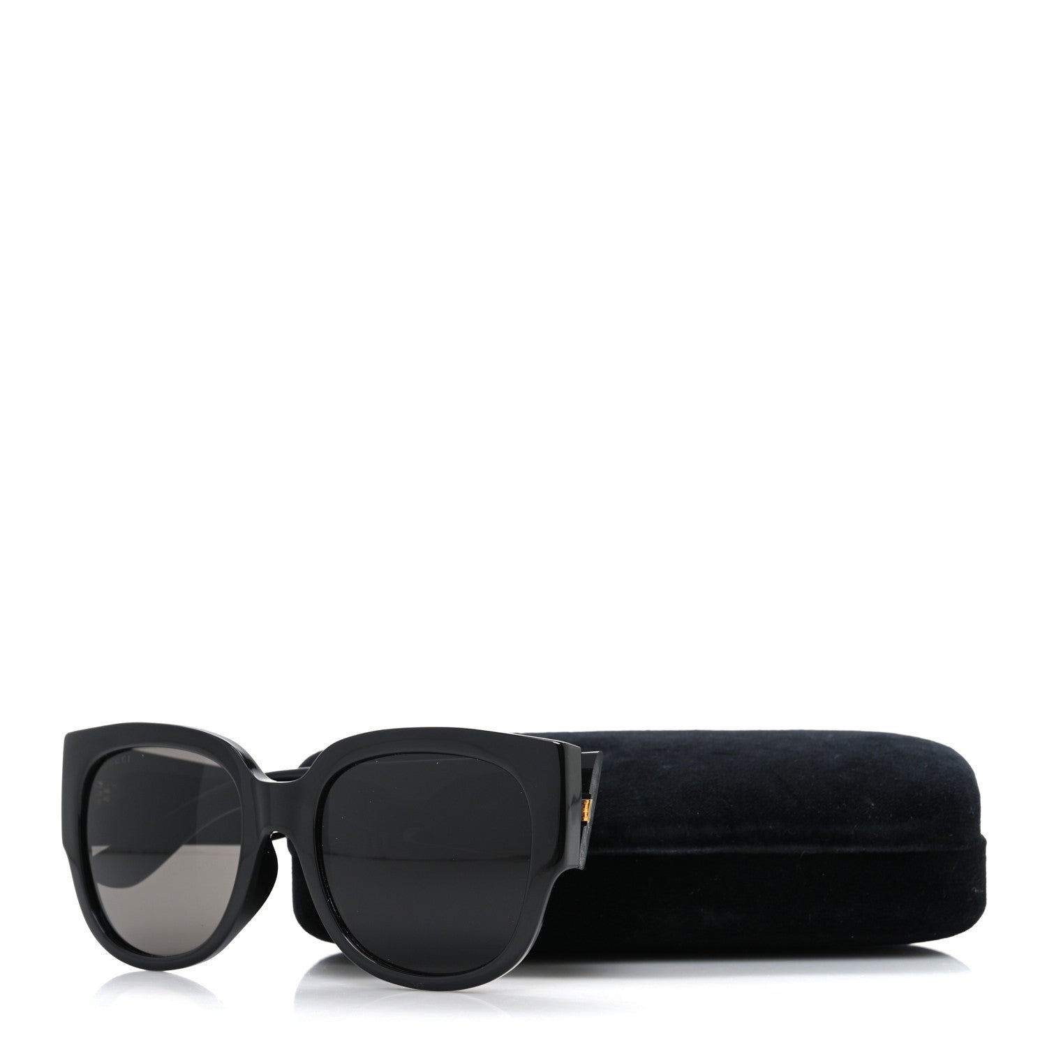 Gucci Acetate Square Frame Sunglasses GG0142SA Black
