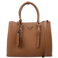 Saffiano Cuir Double Medium Brown