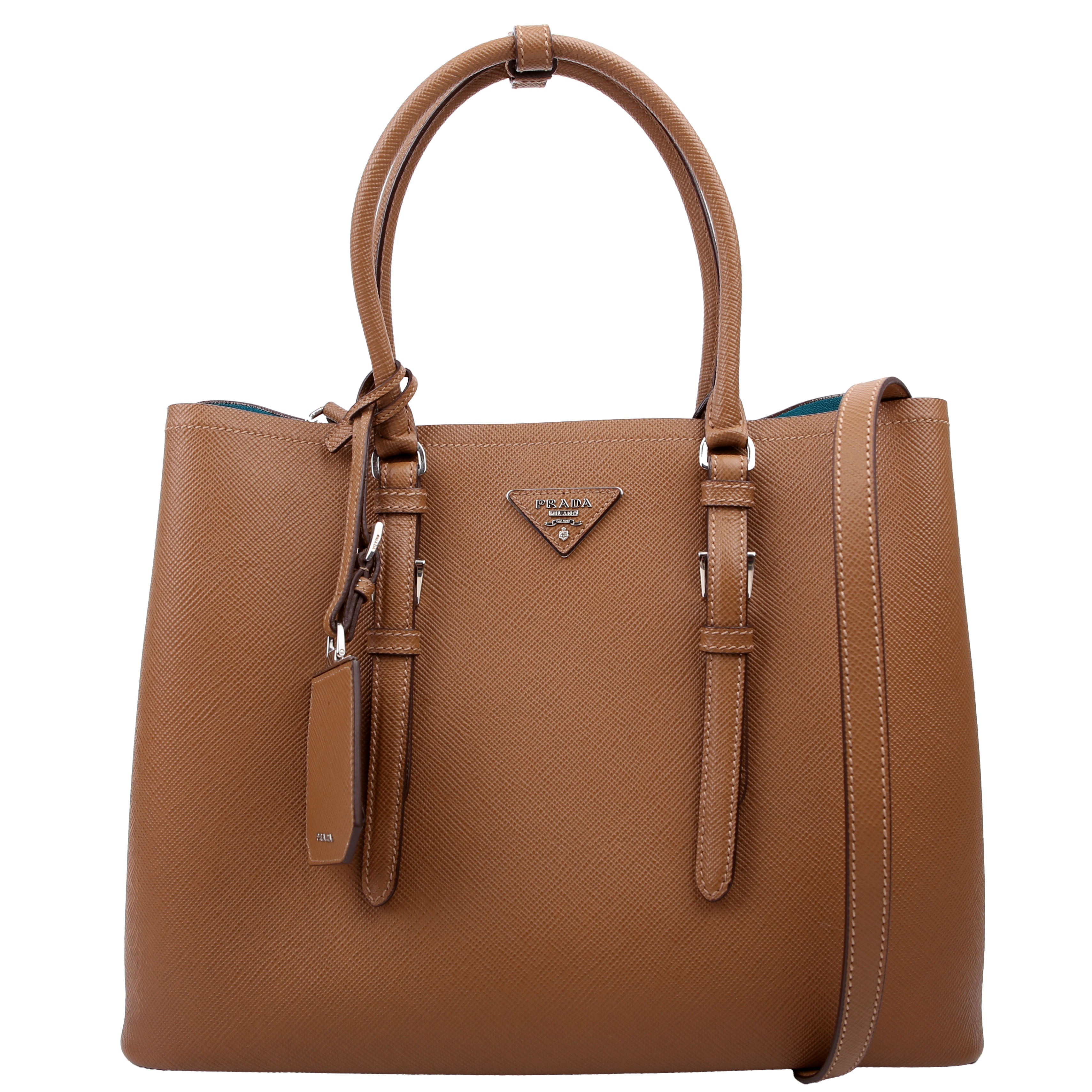 Saffiano Cuir Double Medium Brown