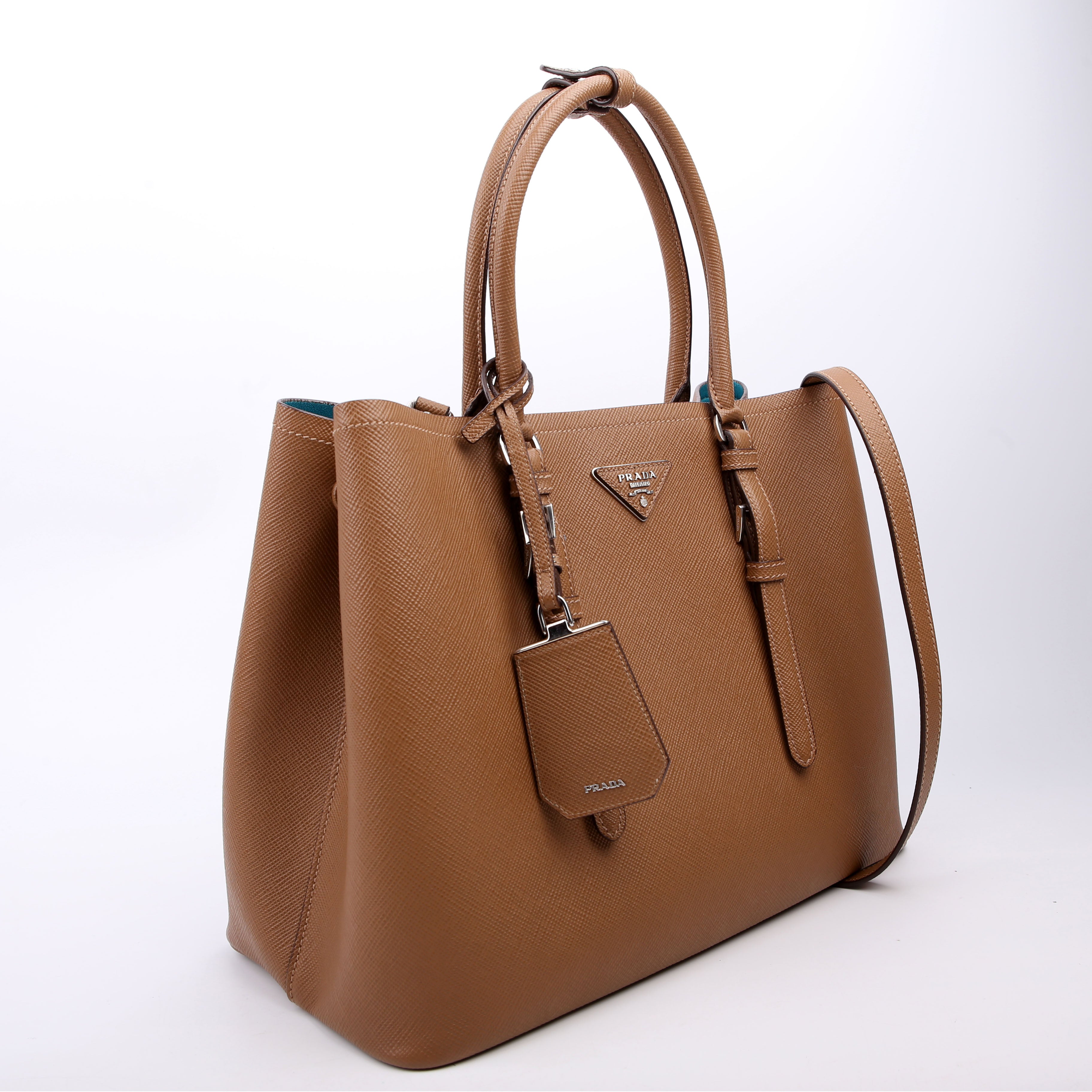Saffiano Cuir Double Medium Brown