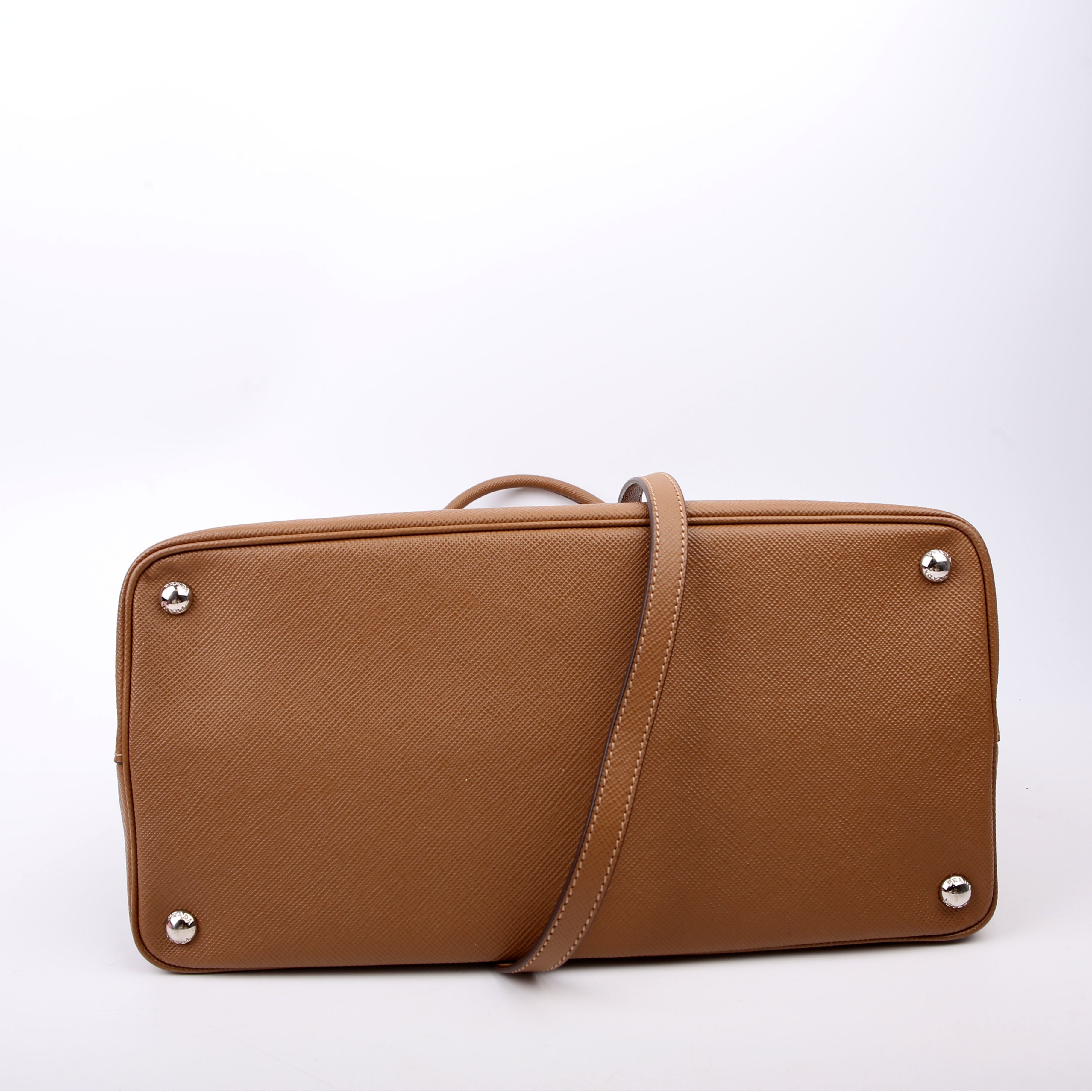 Saffiano Cuir Double Medium Brown