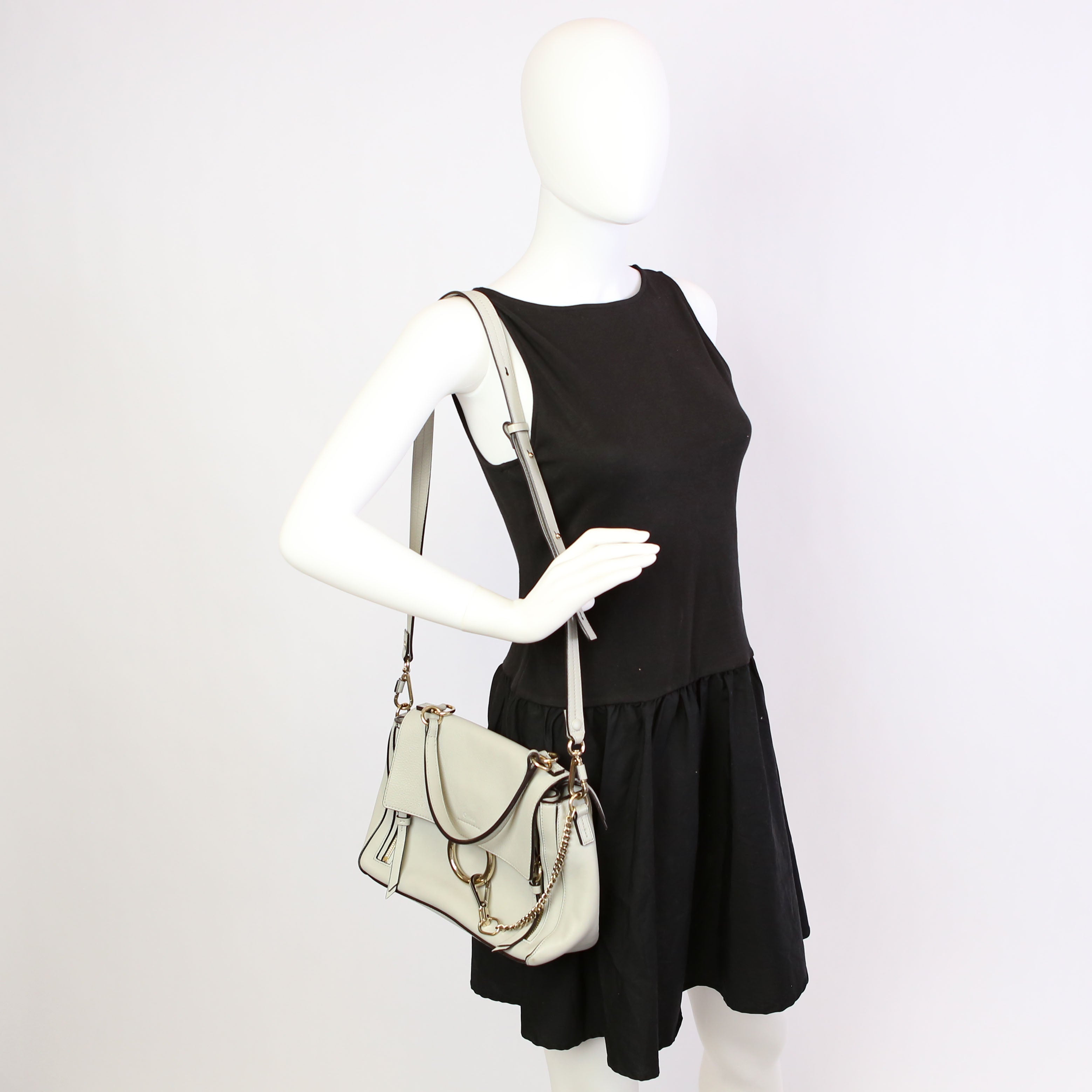 Faye Day Shoulder Bag Small Grey