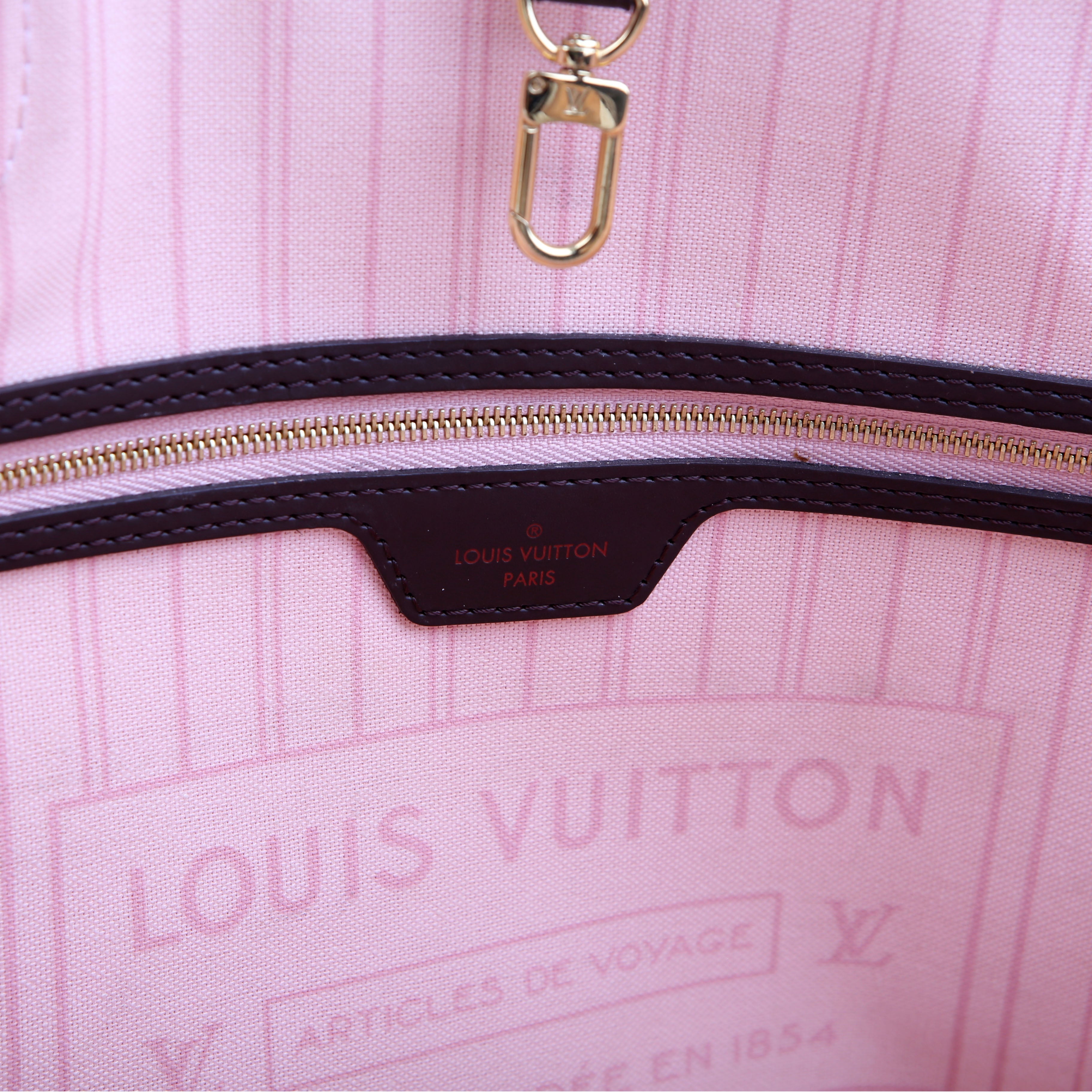 Neverfull With Wallet MM Damier Ebene Pink