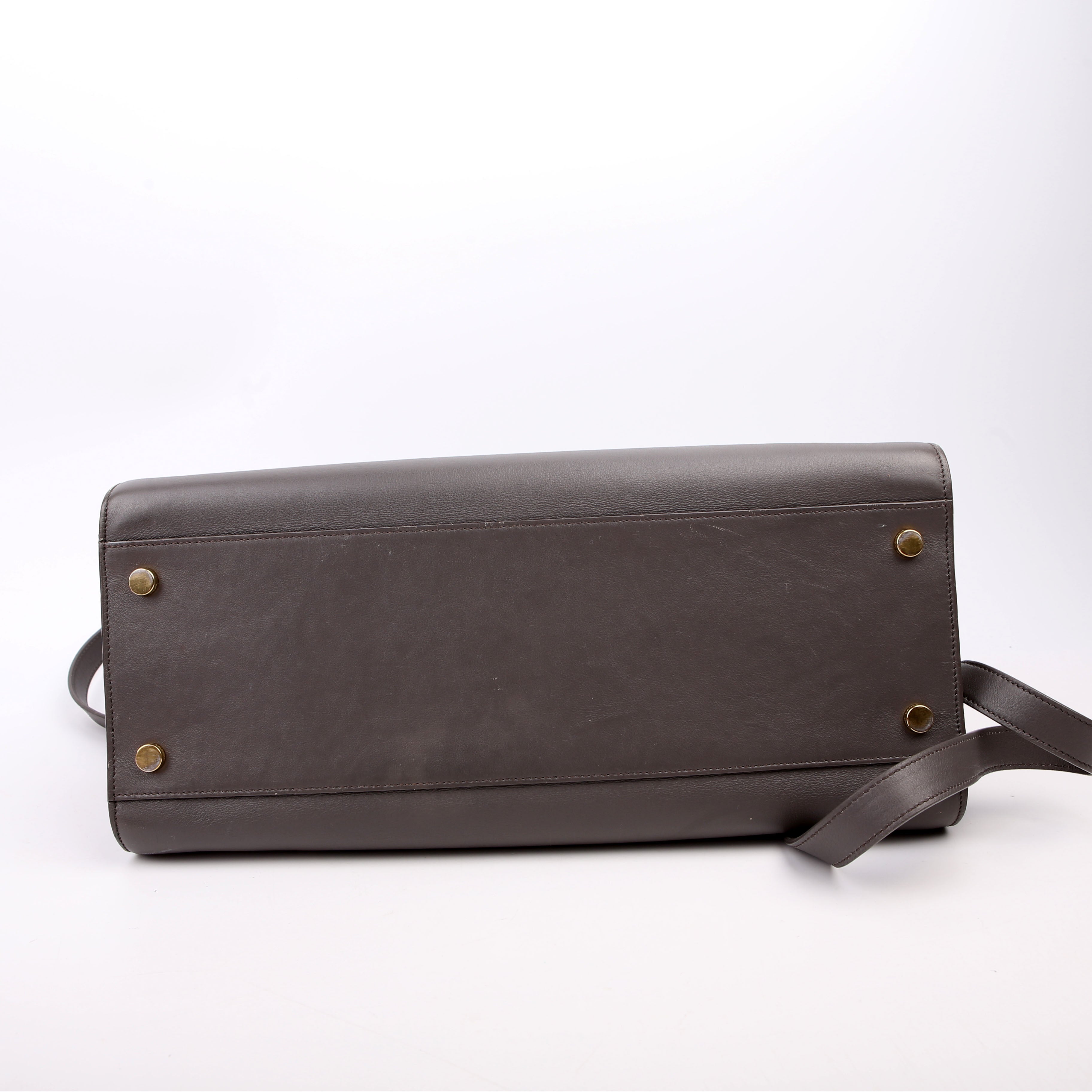 Monogram Cabas Medium Leather Grey