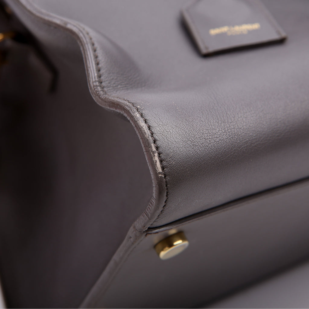 Monogram Cabas Medium Leather Grey