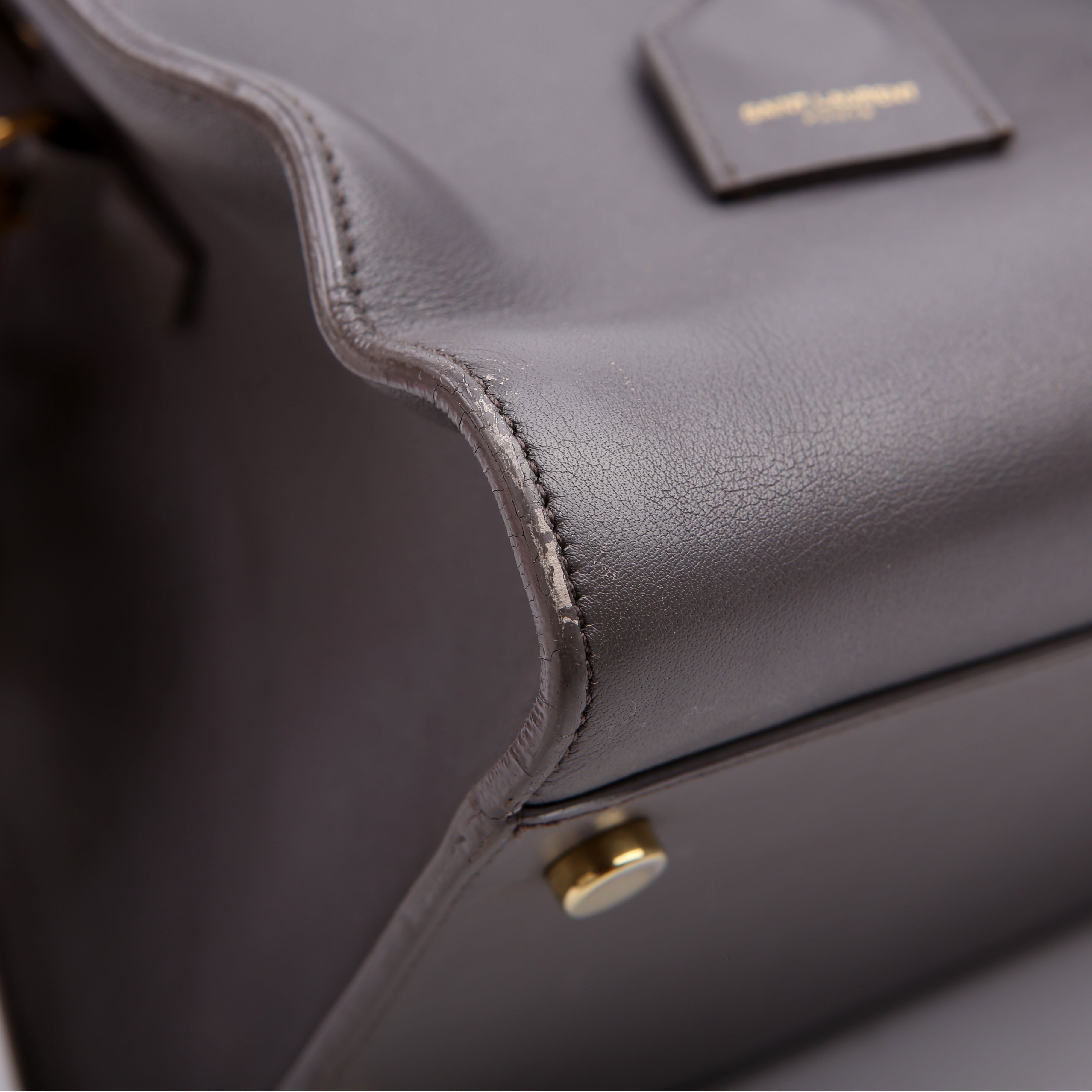 Monogram Cabas Medium Leather Grey