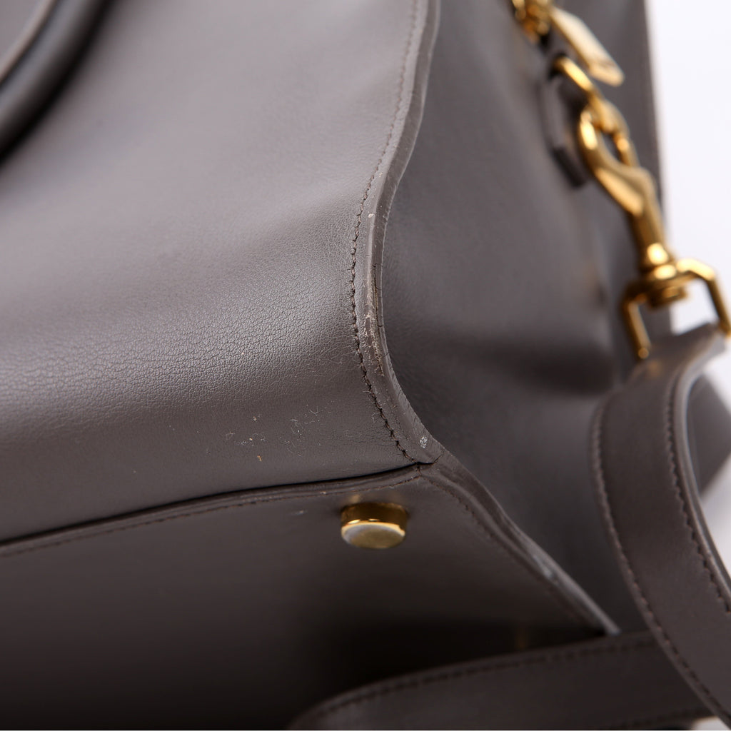 Monogram Cabas Medium Leather Grey